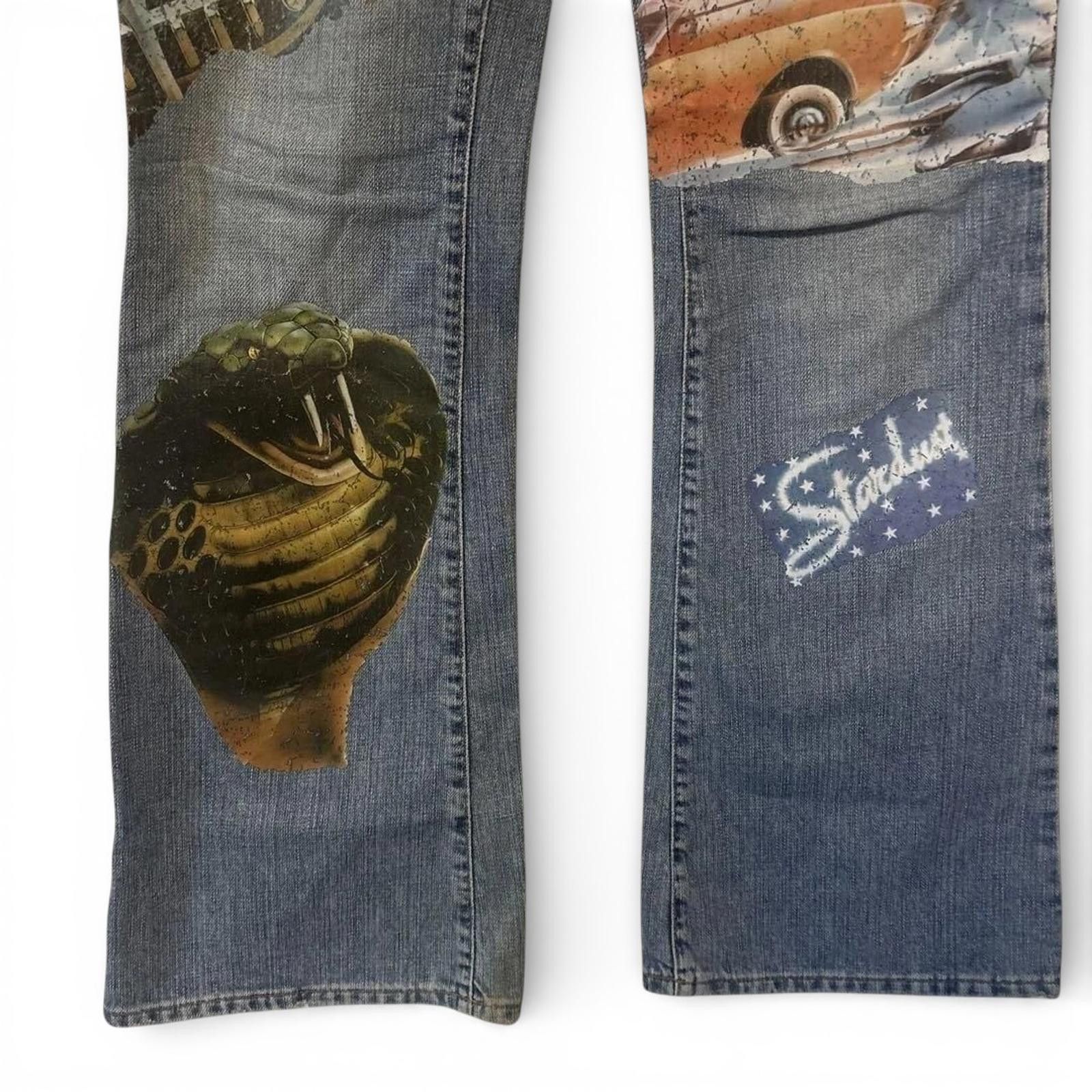Dolce & Gabbana Dolce & Gabbana - Printed Denim Jeans Size 30" / US 8 / IT 44 - 3 Thumbnail