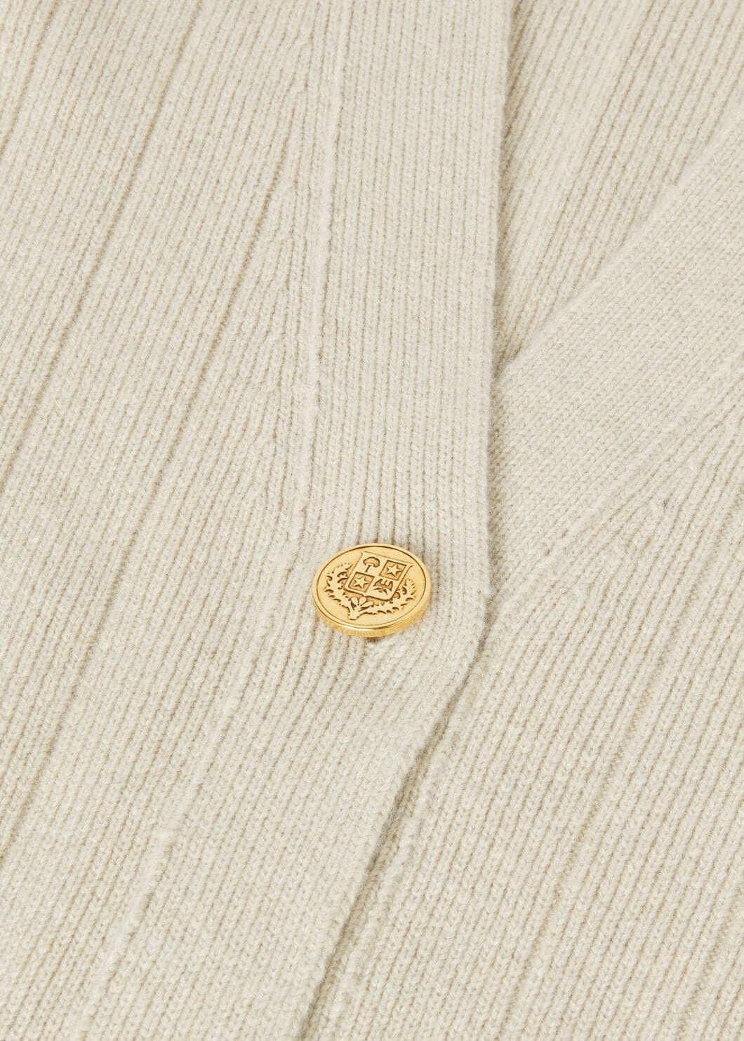 Loro Piana o1srvl11e0725 FAO4273 Baby Cashmere Ribbed Cardigan in Ivory Size S / US 4 / IT 40 - 6 Thumbnail