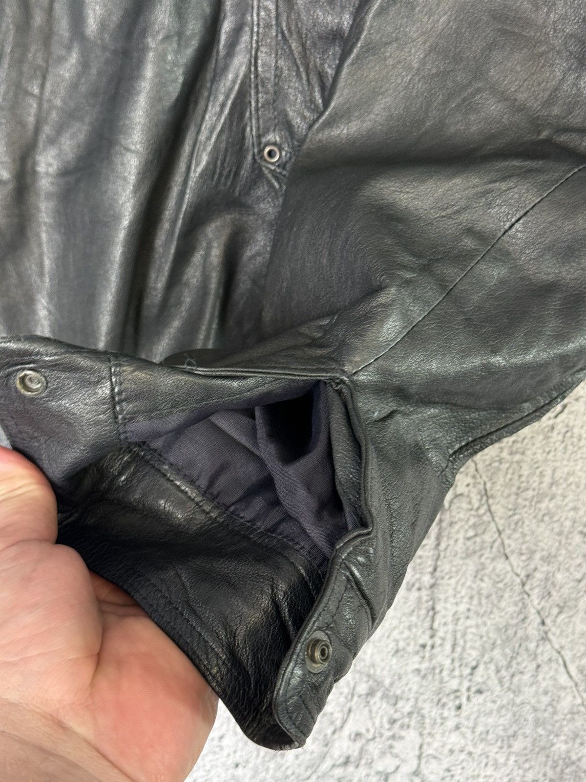 Diesel Diesel Oversized Leather Bomber Jacket Embroidered Big Logo Size US XL / EU 56 / 4 - 17 Thumbnail