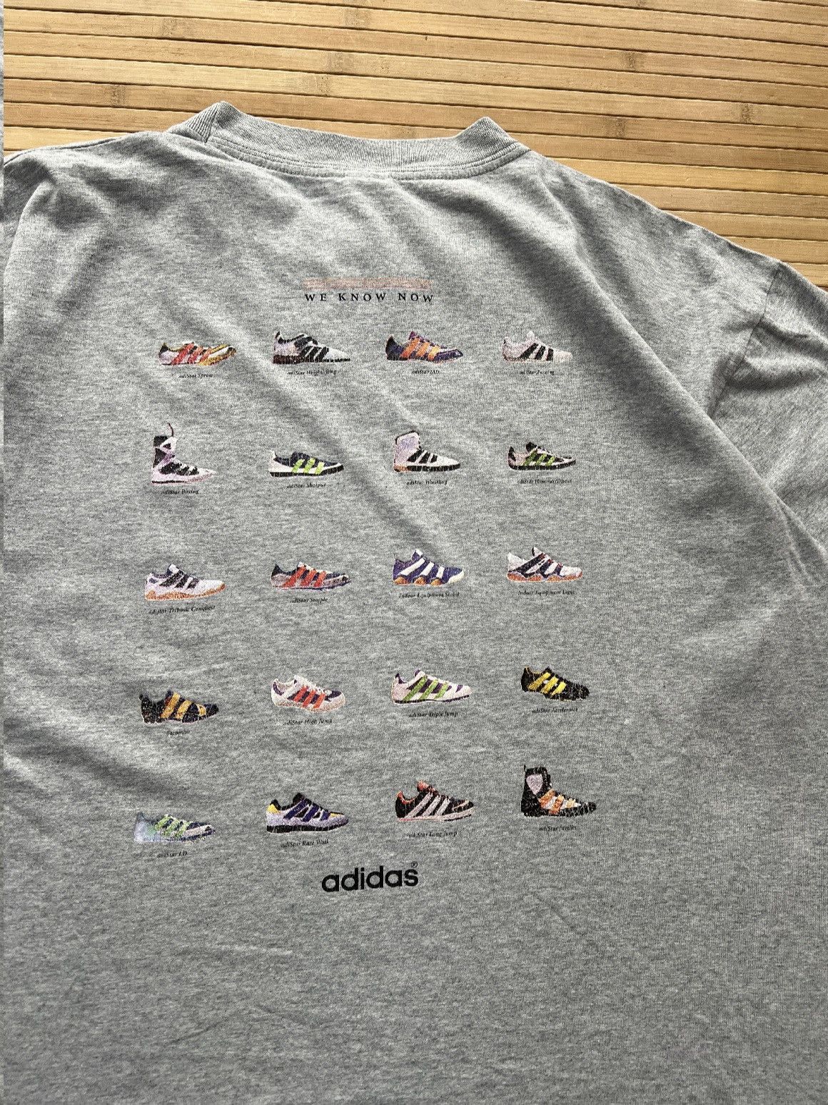Adidas 90s Adidas Back Than Shoes Tshirt Size US L / EU 52-54 / 3 - 4 Thumbnail