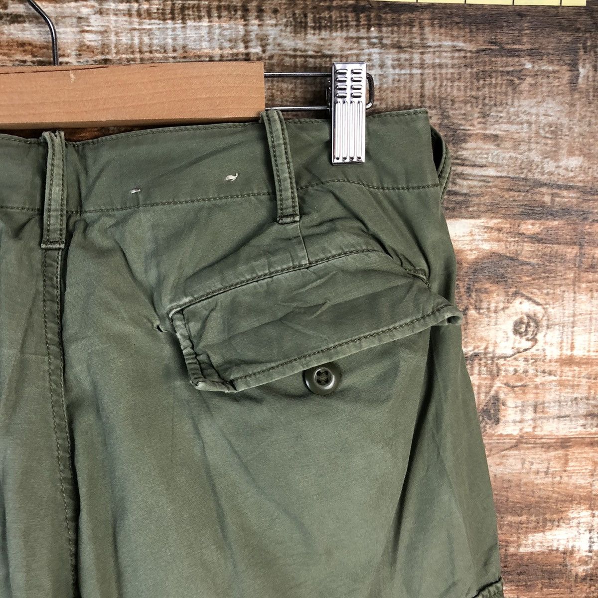 Japanese Brand DLL Uniqlo Green utility Cargo Multipocket Pants #C217 Size US 28 / EU 44 - 19 Thumbnail