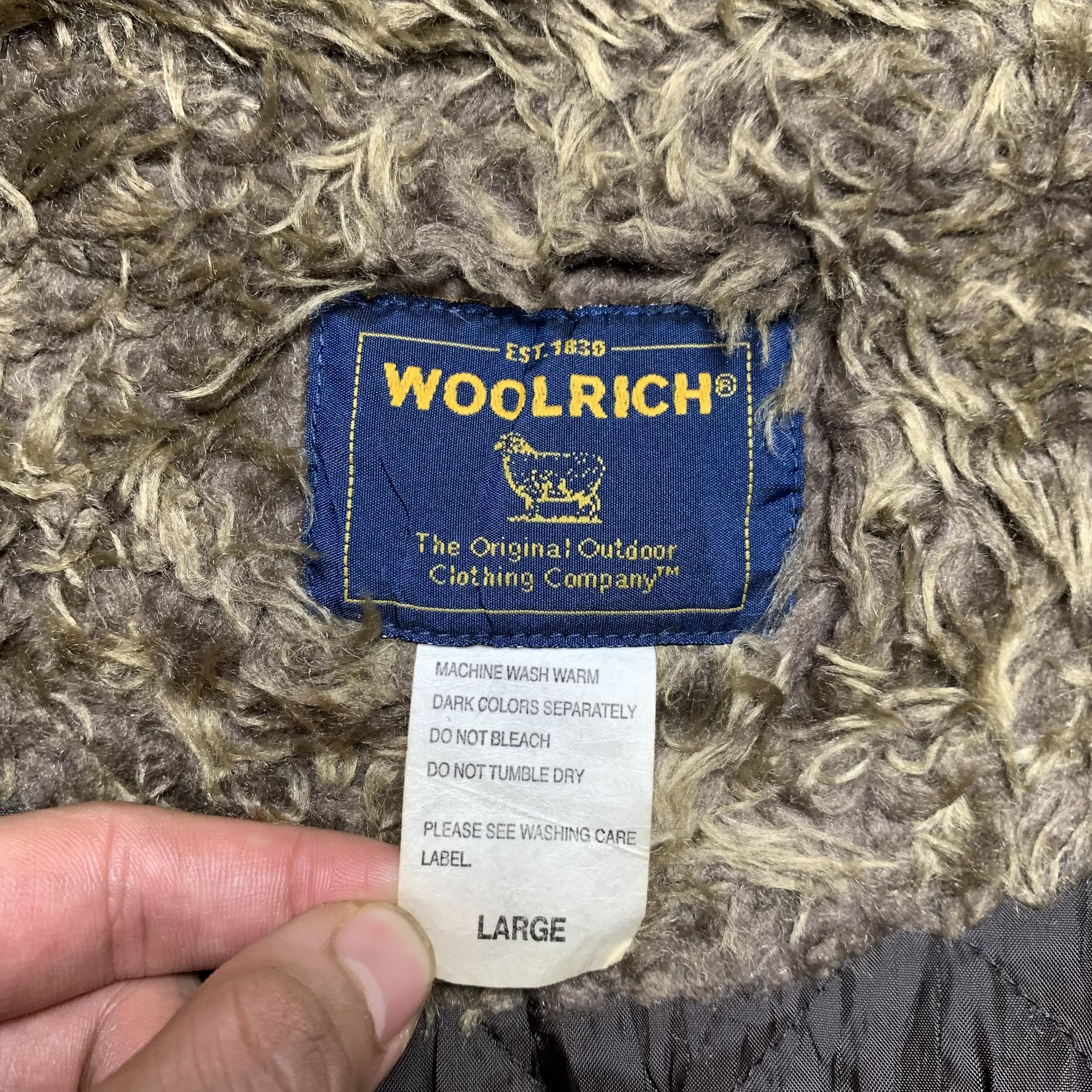 Woolrich Woolen Mills Woolrich B-3 Shearling Fur Lined Jacket Size US L / EU 52-54 / 3 - 8 Thumbnail