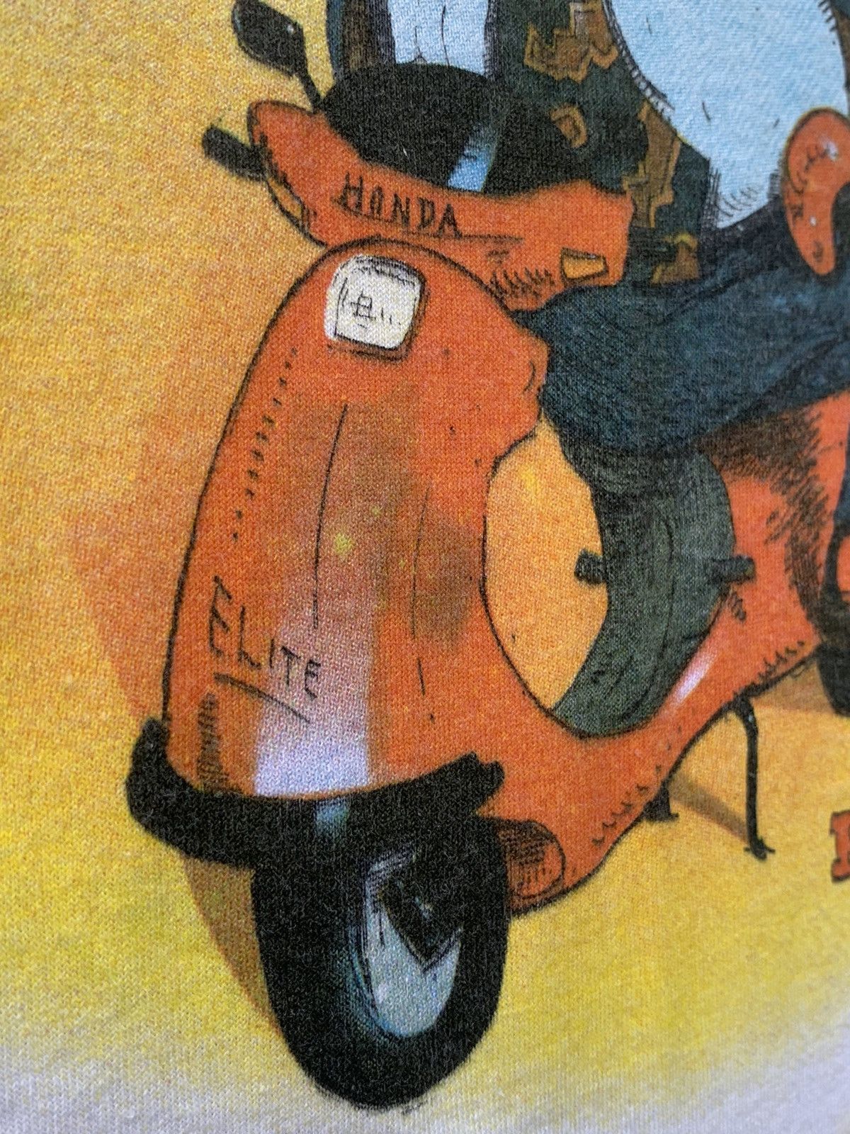 Honda × Vintage Vintage 90’s.. Born To Ride Honda Scooters T Shirts Size US XL / EU 56 / 4 - 12 Thumbnail