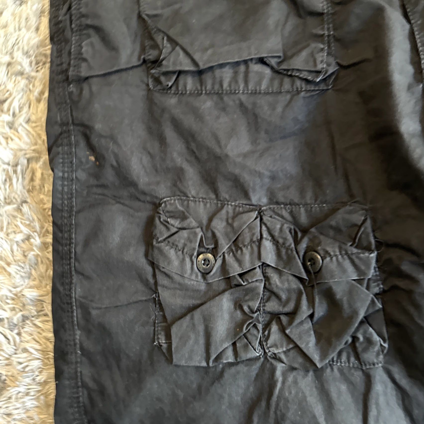 Sean John VINTAGE Sean John Cargo Shorts Men 36 Black Cropped 00’s Y2K Size US 36 / EU 52 - 3 Thumbnail