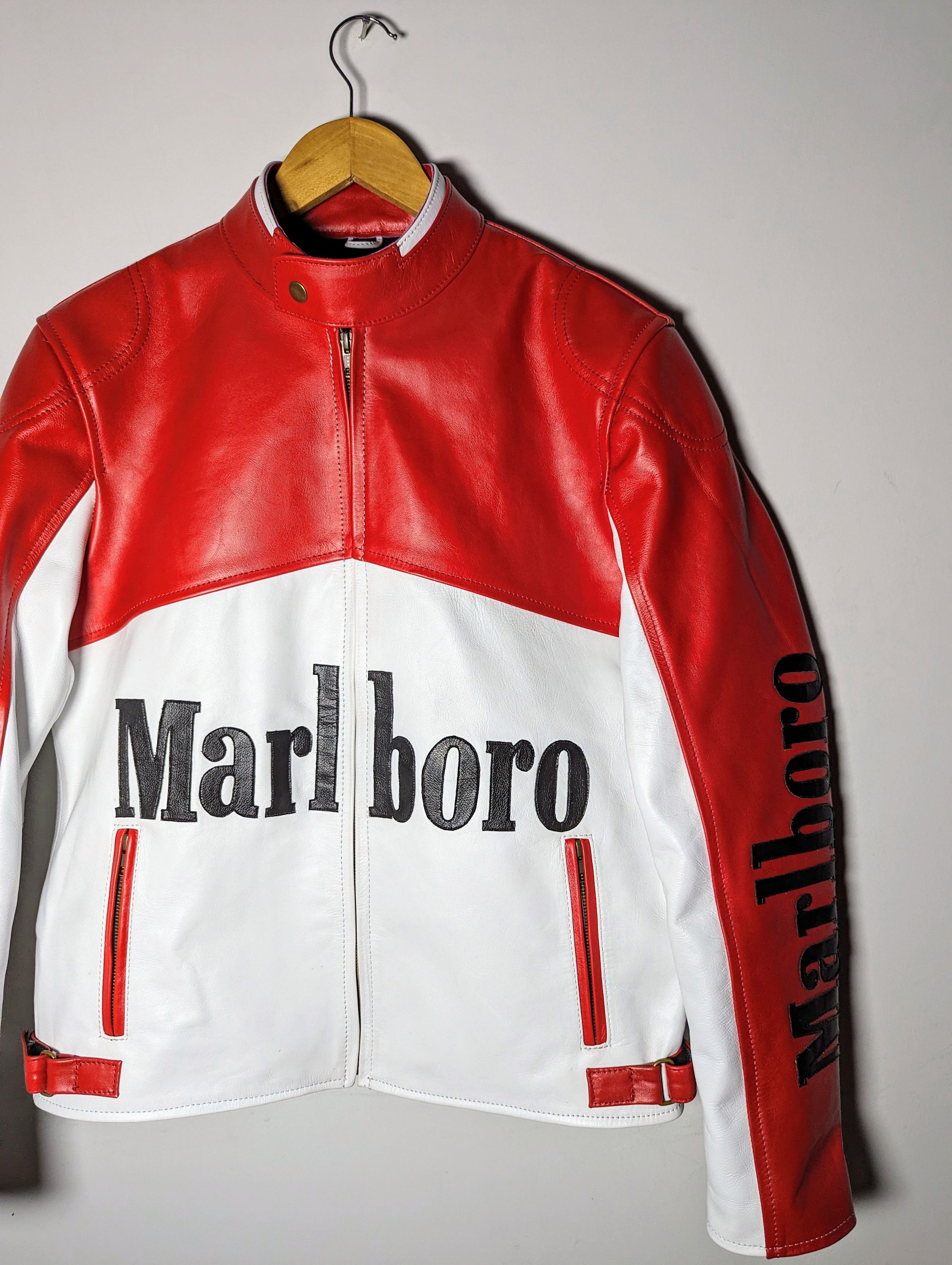 Formula 1 🔥🔥 Marlboro Leather Jacket RARE STREETWEAR Size US L / EU 52-54 / 3 - 3 Thumbnail