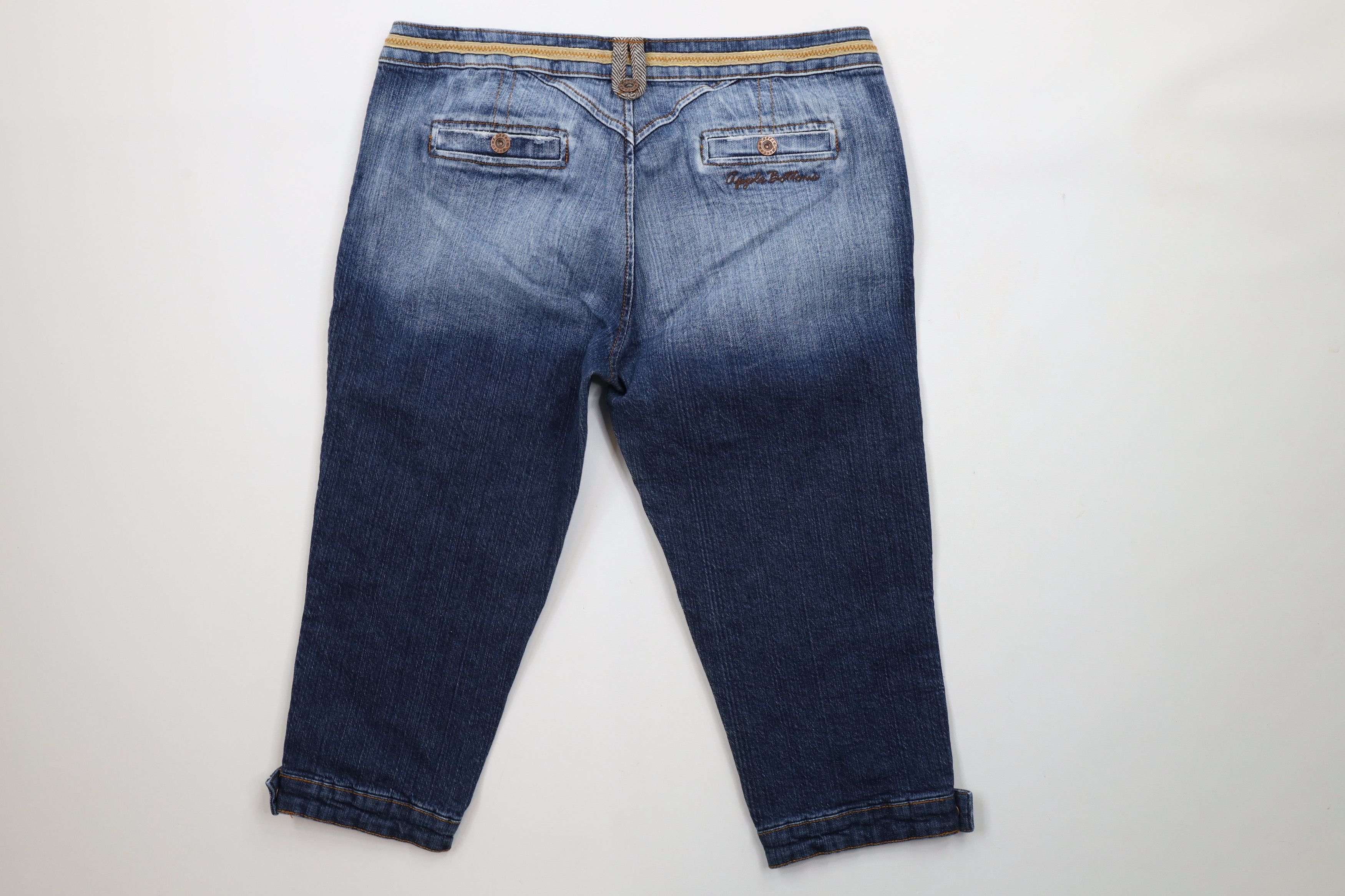 Vintage Vintage Y2K Apple Bottoms Jeans Out Denim Capris Jeans Blue Size 32" / US 10 / IT 46 - 7 Thumbnail