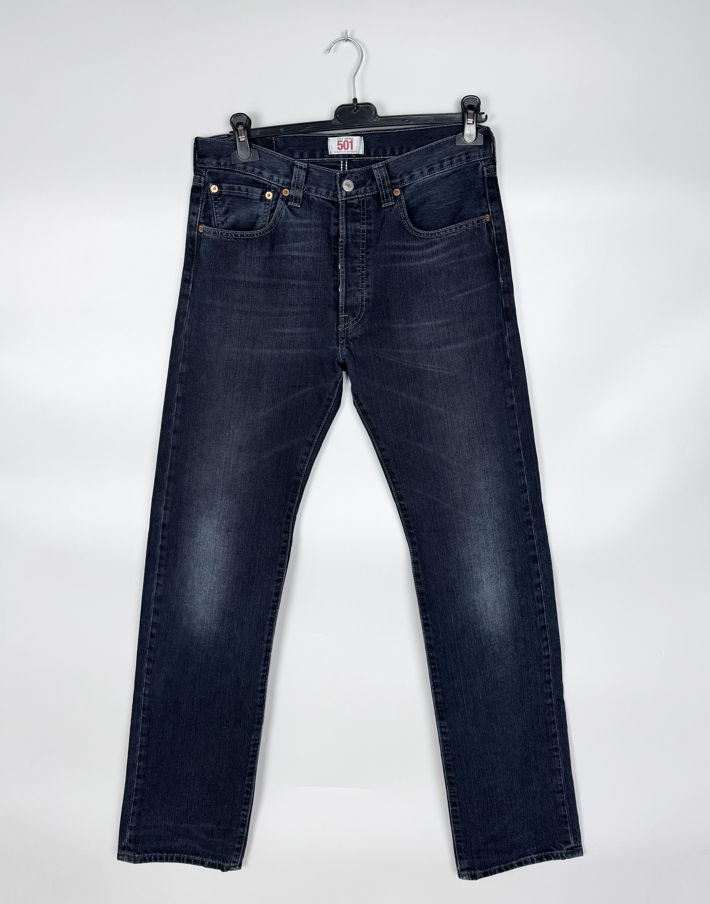Levi's Levi's 501 Vintage Black Jeans W33 L34 Size US 33 - 1 Thumbnail