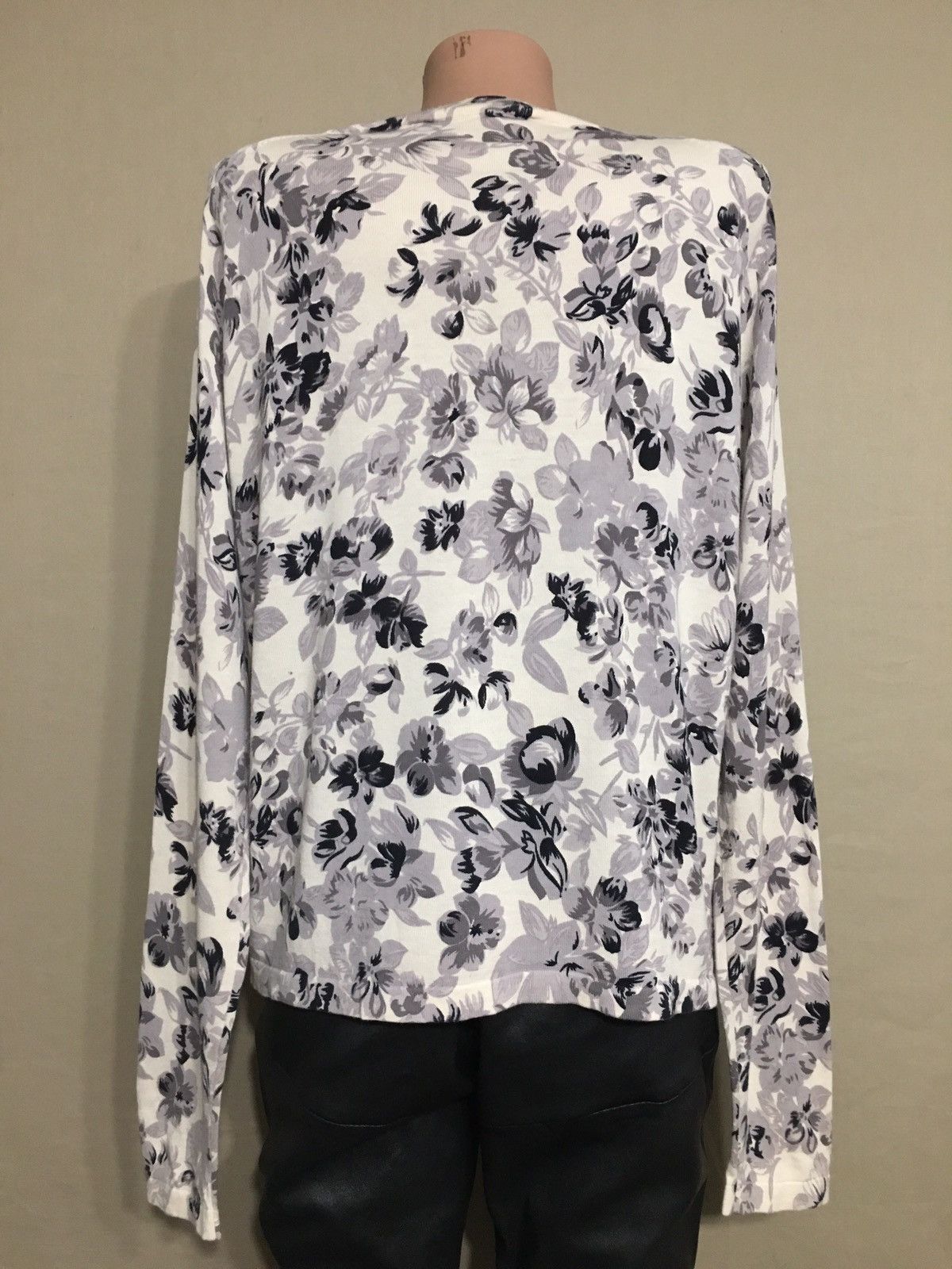 Max Mara × Weekend Max Mara Weekend Max Mara Floral Design Wool Blend Knit Cardigan Size M / US 6-8 / IT 42-44 - 4 Thumbnail