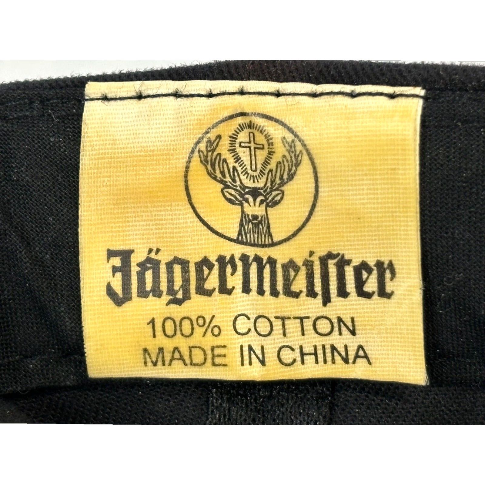 Logo 7 VINTAGE Jagermeister Baseball Cap Black One Size Mens Size ONE SIZE - 6 Thumbnail