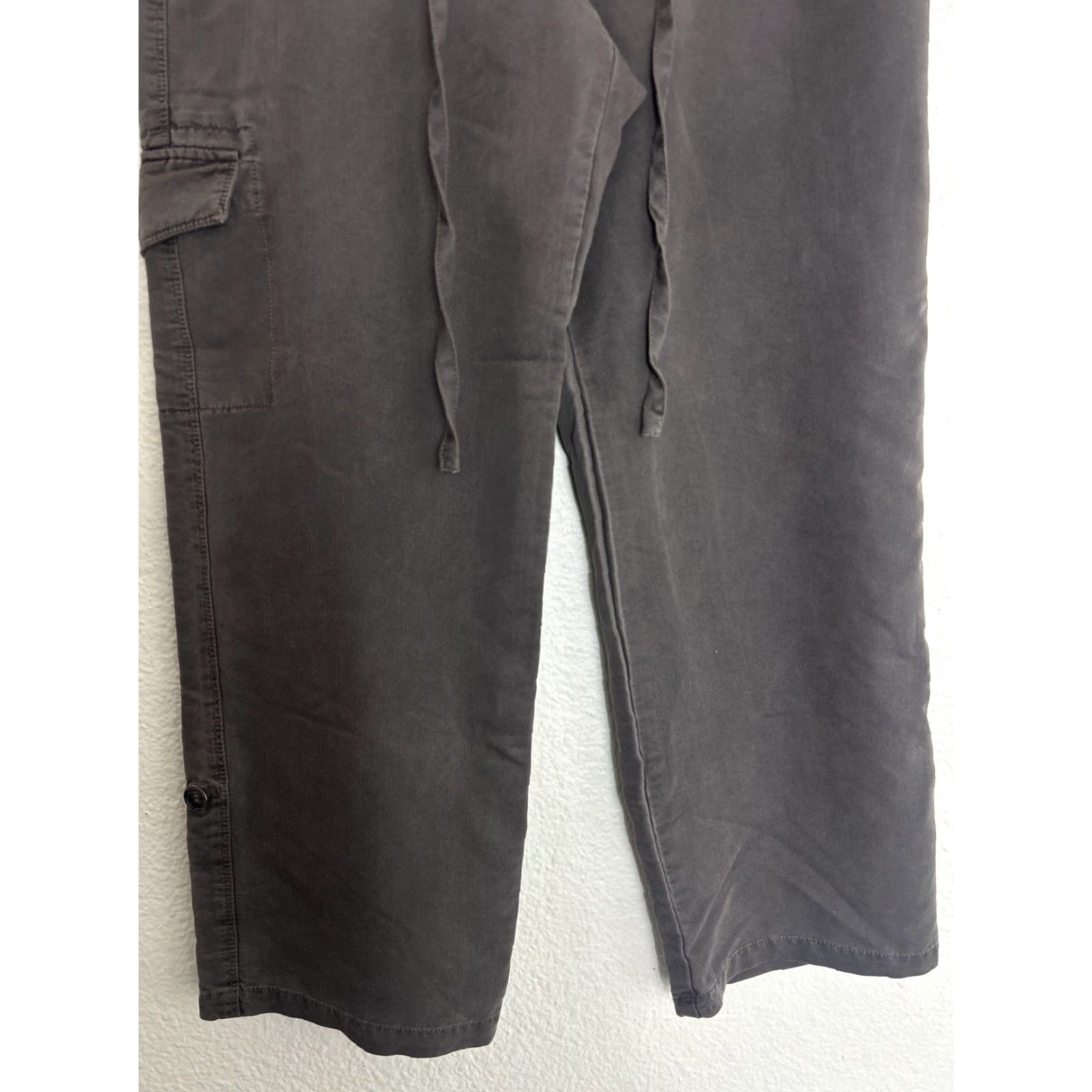 Sandro Sandro Womens Size 10 Brown Capri Cargo Pants Viscose Blend 32x26 Size 32" / US 10 / IT 46 - 2 Thumbnail