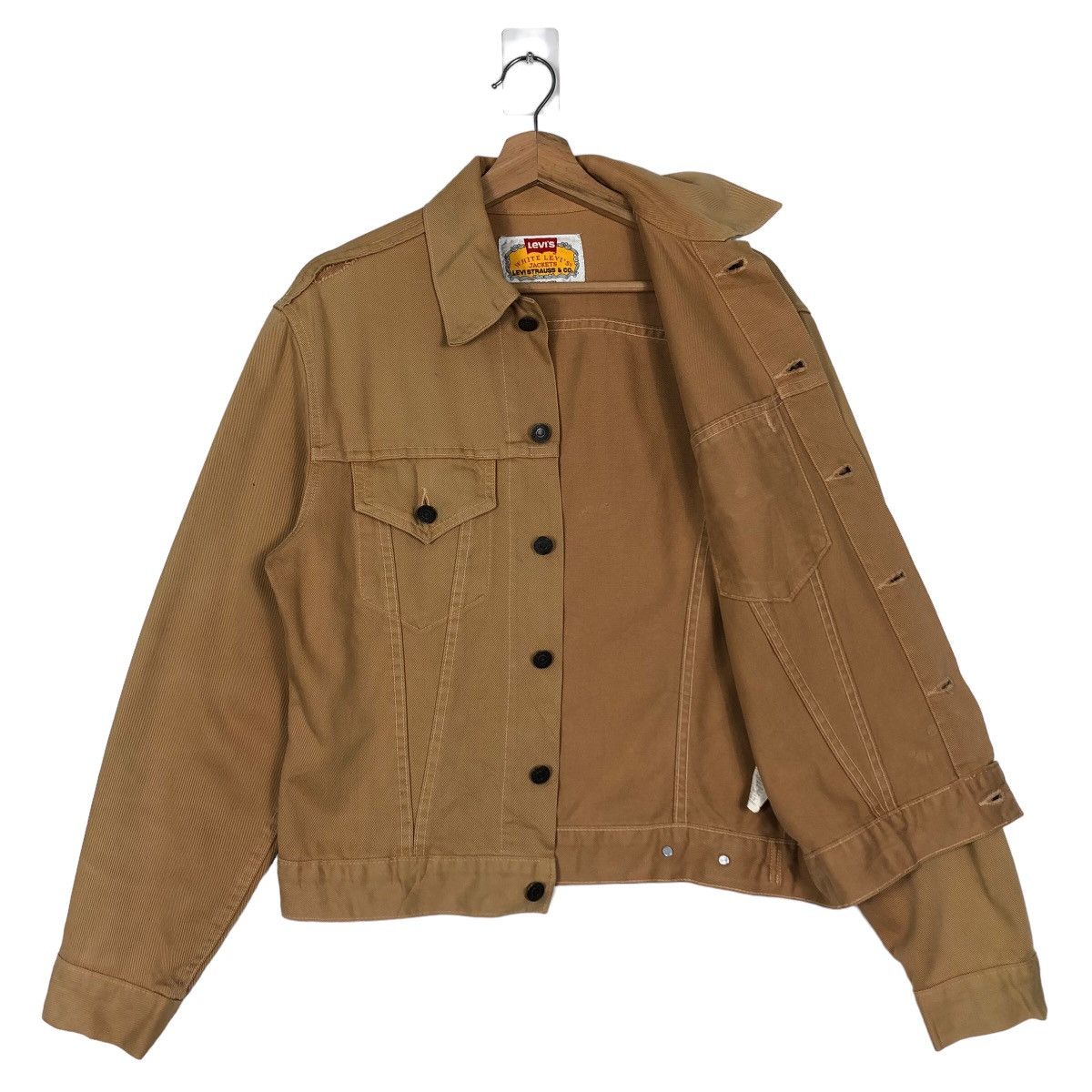 Levi's 🔥90’s Vintage Trucker Jacket White Levi’s Jacket Size US M / EU 48-50 / 2 - 9 Thumbnail