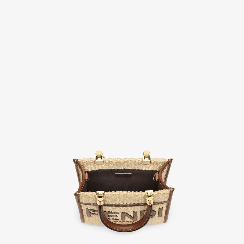 Fendi o1s1wg111225 Size: OS/Mini SunShine Shopper in Beige/Brown Size ONE SIZE - 4 Thumbnail