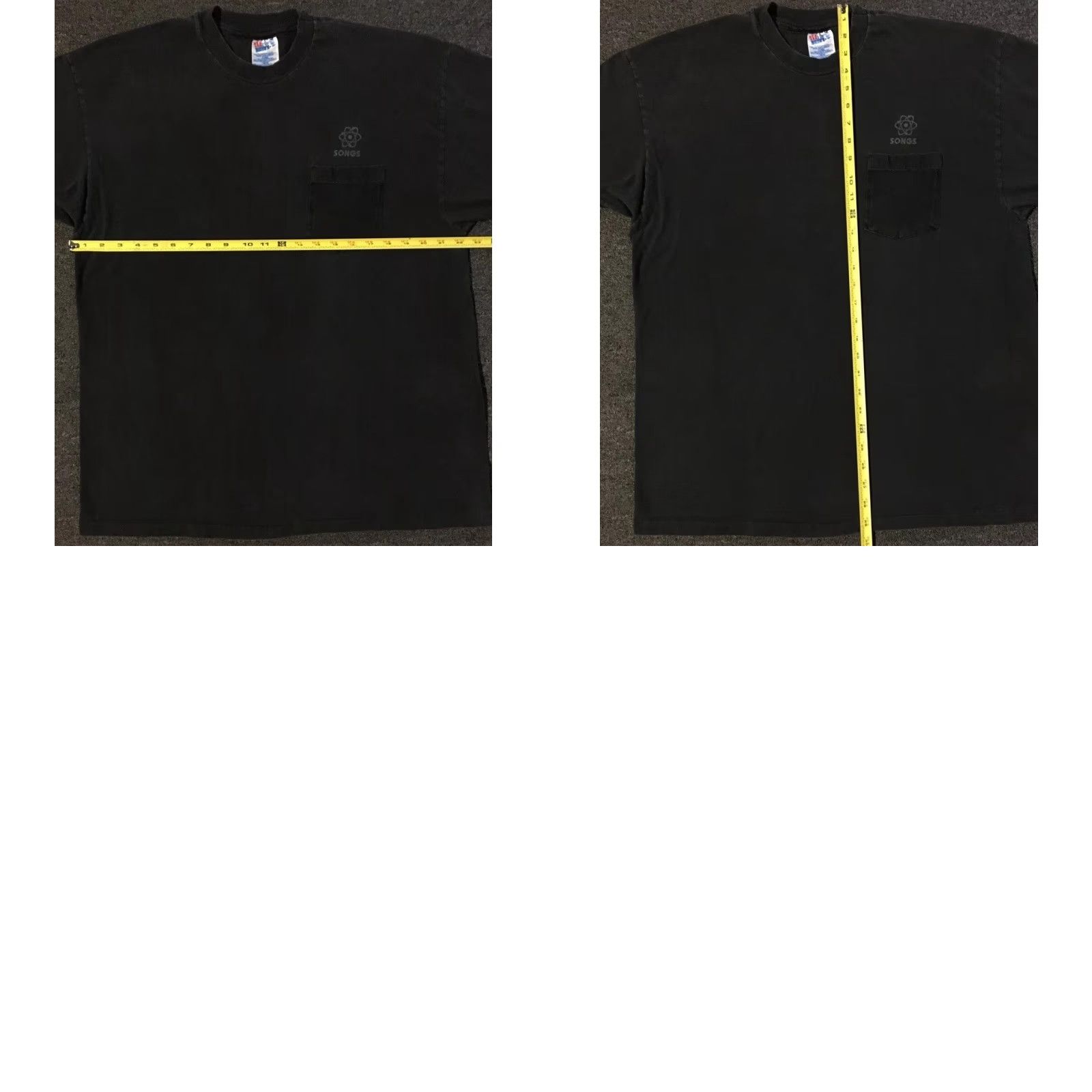 Vintage VINTAGE 90s Songs Turbine Deck Faded Construction Shirt XL Black Mens T-Shirt Funny Joke Humor Retro Rock Punk Car Bike Mechanic Size US XL / EU 56 / 4 - 9 Thumbnail