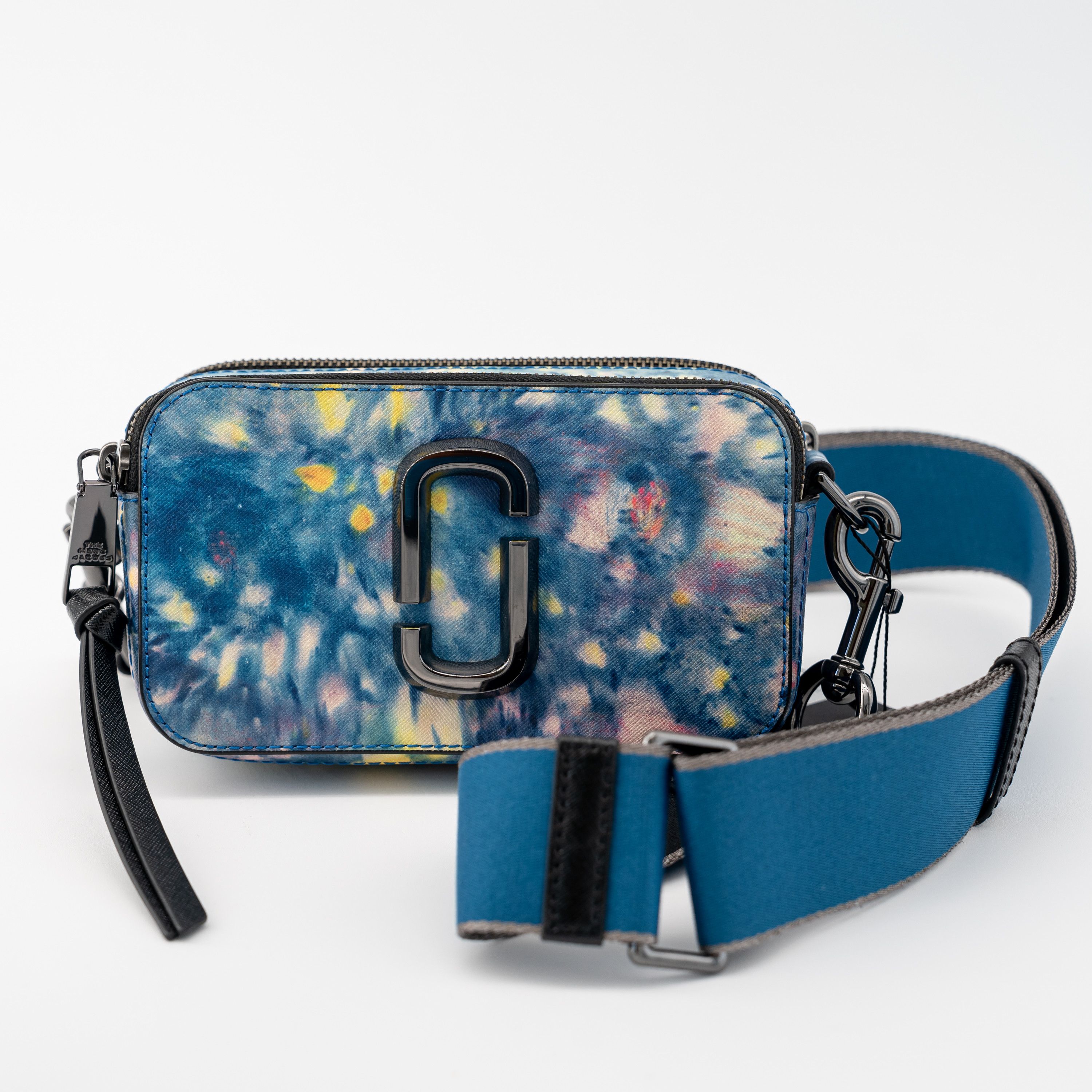 Marc Jacobs Snapshot Bag Watercolor Camera Shoulder Blue, Women's