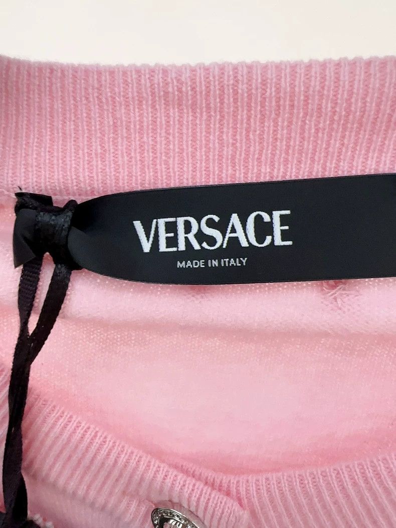 Versace Versace Pink pearl cardigan Size M / US 6-8 / IT 42-44 - 3 Thumbnail