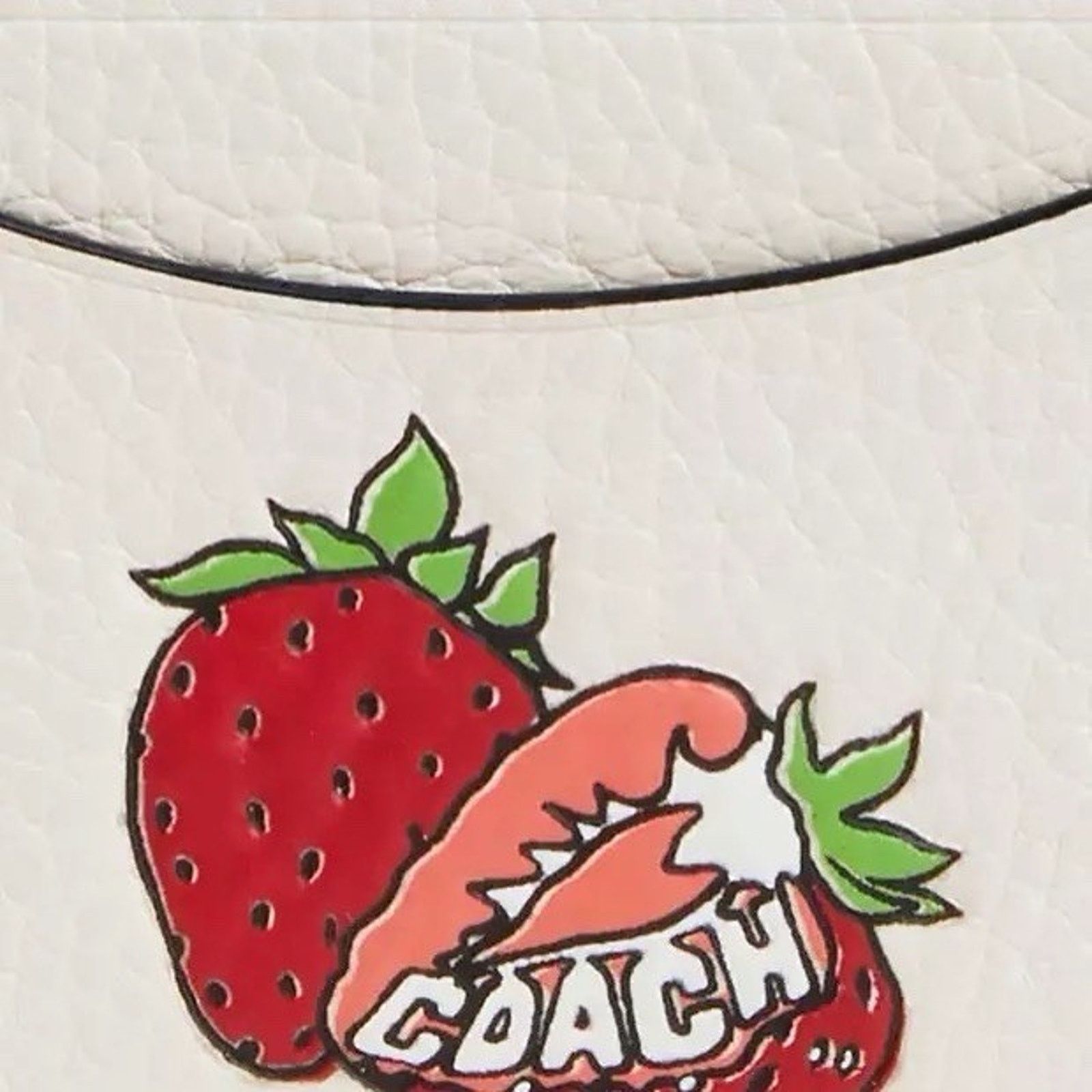Coach NWT Coach CAR33 Slim Id Card Case Strawberry Gold/Chalk Size ONE SIZE - 6 Thumbnail