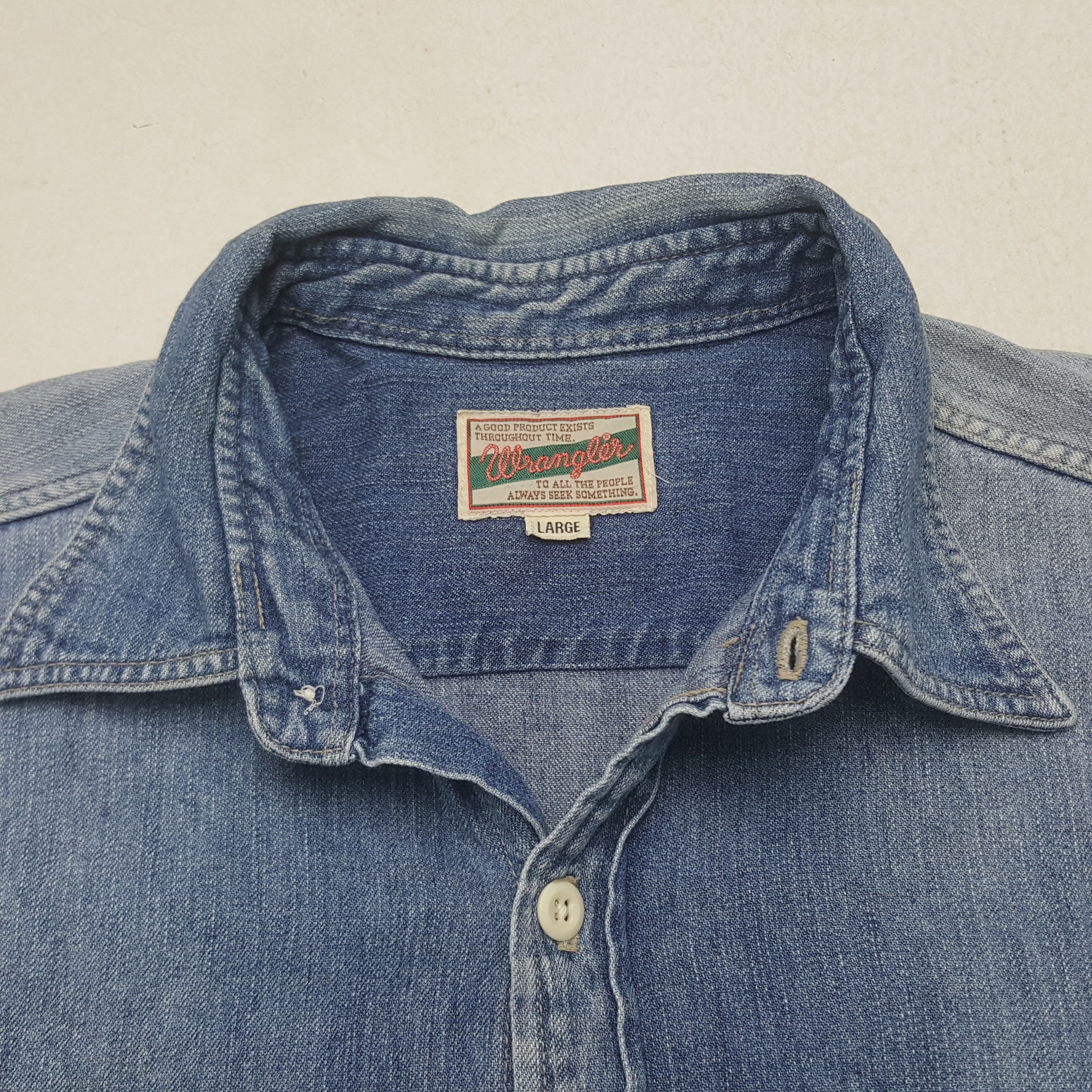Wrangler Vintage Wrangler American Denim Shirt Button Up C301N68 Size US L / EU 52-54 / 3 - 4 Thumbnail