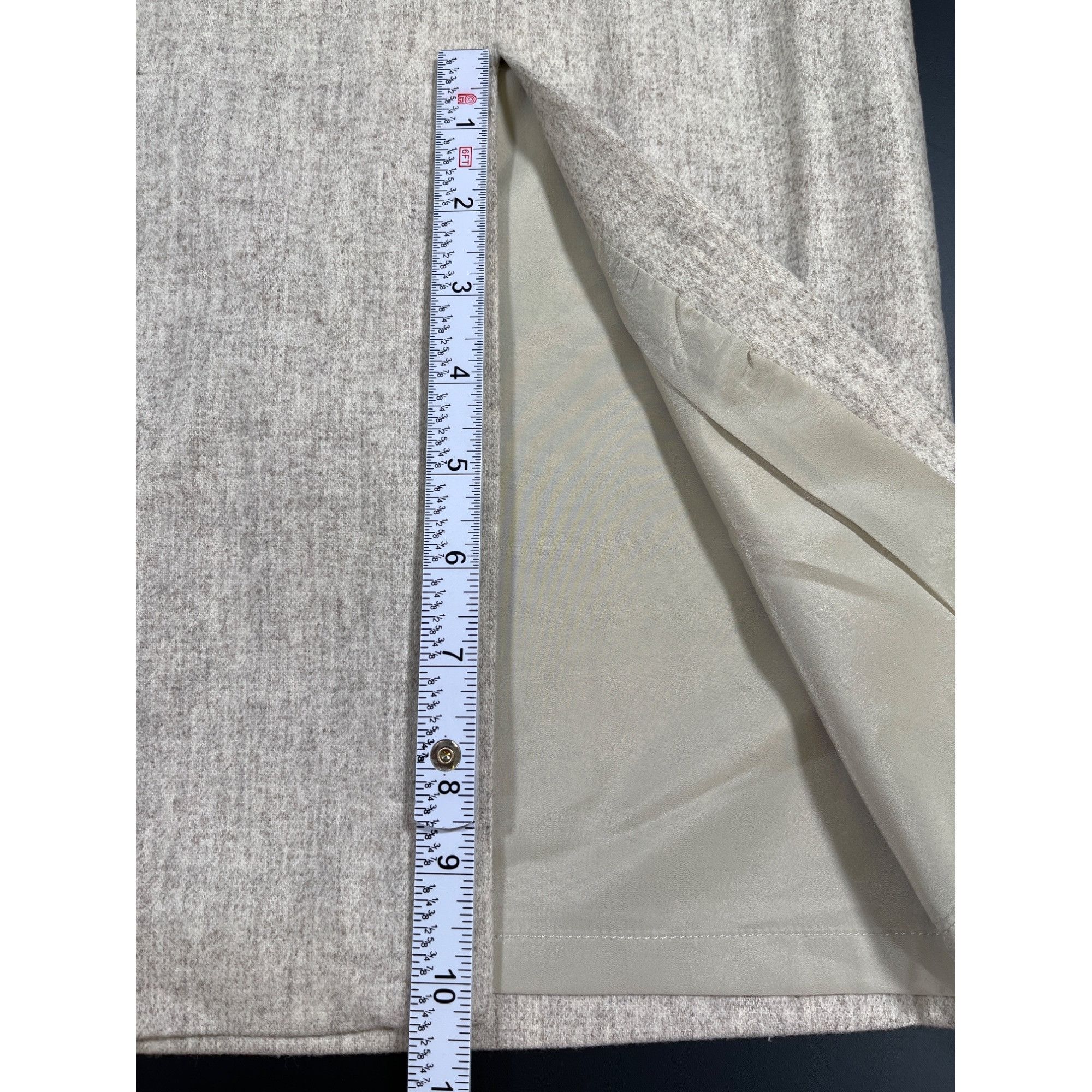 Banana Republic Banana Republic SKU 7733 Womens Beige Pencil Skirt Size 2 Size 26" / US 2 / IT 38 - 7 Thumbnail