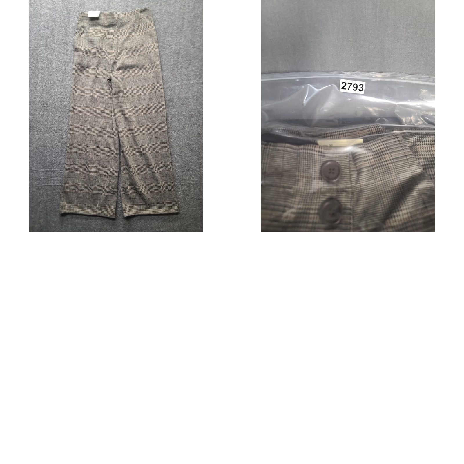 Vintage MAX STUDIO London Pants Womens M 28x30 Wide Leg High Rise Gray Polyester Rayon Spandex Geometric NWT Mens? Size 32" / US 10 / IT 46 - 10 Thumbnail