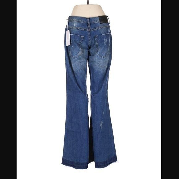 Free People × One Teaspoon One Teaspoon Free People Jeans 22 XXS NWT Westender Flare Fe Size 22" - 9 Thumbnail