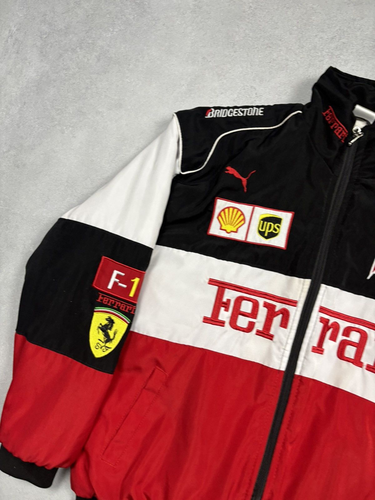 Ferrari Vintage Ferrari F1 Racing Jacket Puma Shell UPS Bridgestone Size US M / EU 48-50 / 2 - 4 Thumbnail