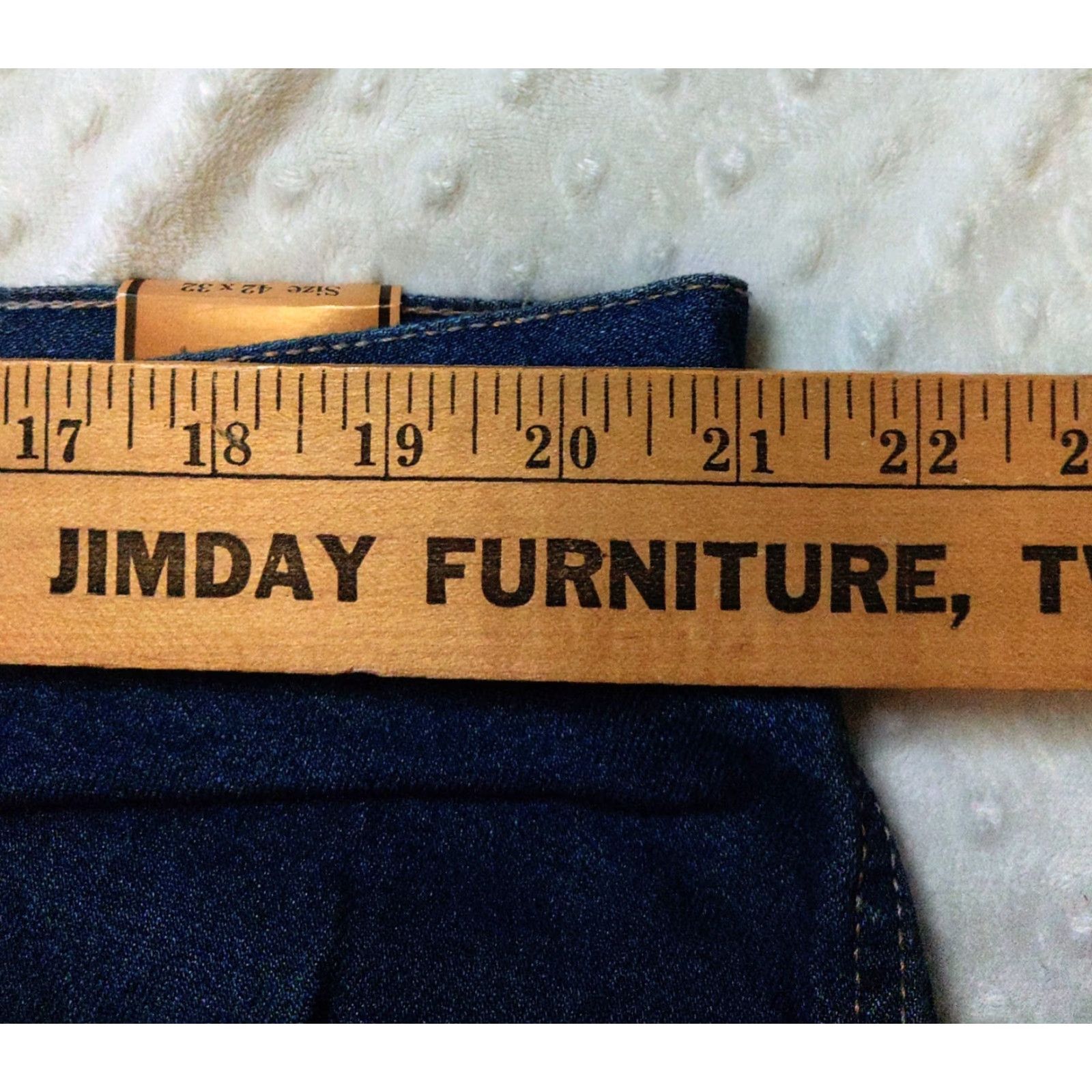 Walls Walls Jeans Men’s 42X32 Carpenter Relaxed Fit Blue Denim Workwear NWT 5-Pocket Zipper Button Mid Rise Cotton Jeans Mens Carpenters Size US 42 / EU 58 - 6 Thumbnail