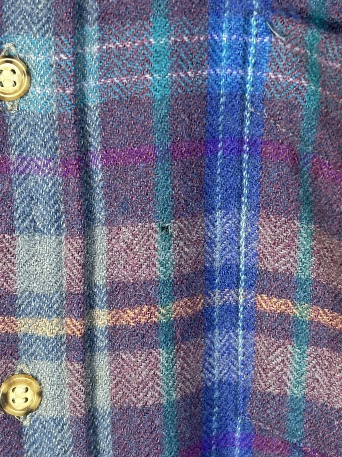 Pendleton Vintage 70s Pendleton Virgin Wool Plaid Flannel Button Up L Size US L / EU 52-54 / 3 - 3 Thumbnail