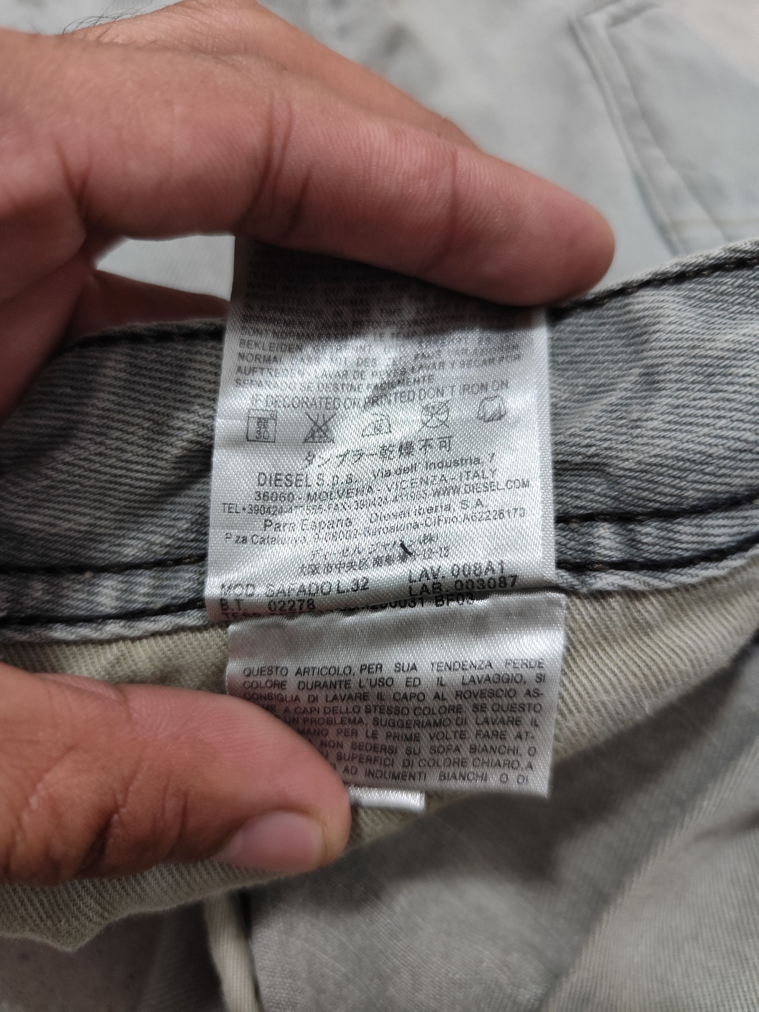 Diesel DIESEL SAFADO DISTRESSED DENIM Size US 34 / EU 50 - 8 Thumbnail