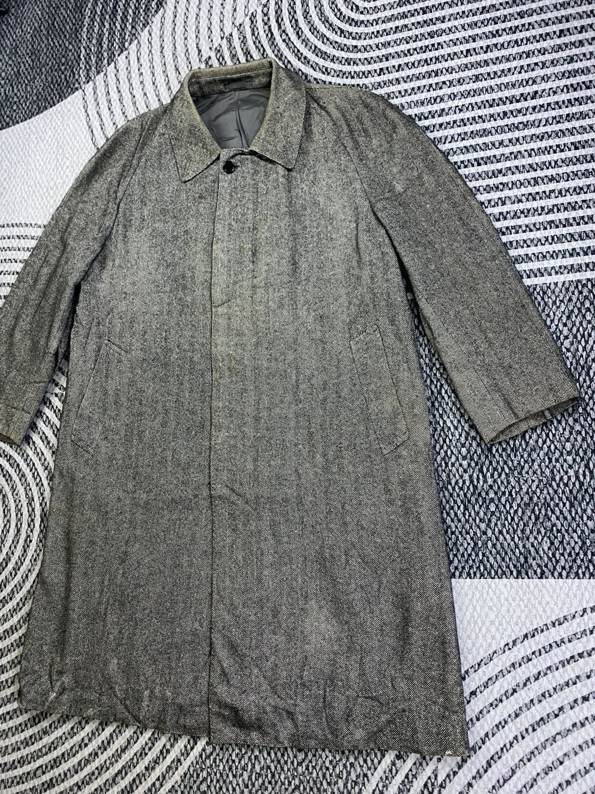 Lanvin Vintage Lanvin Grey Trench Coat Jacket Size US XL / EU 56 / 4 - 4 Thumbnail