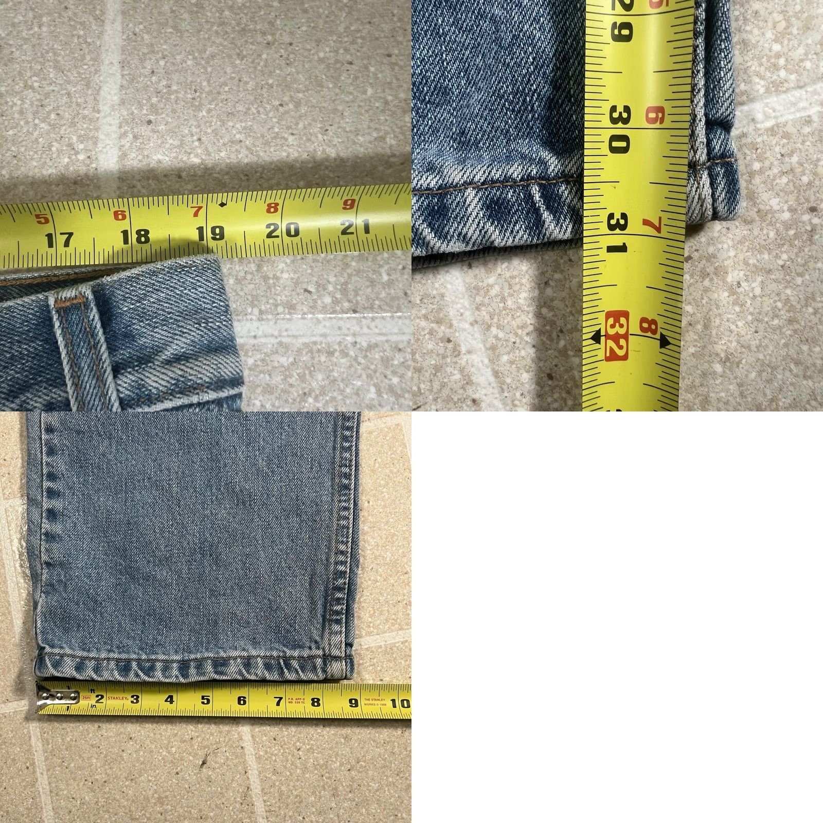 Levi's Vintage Levi'S 505 Jeans - Y2K Style Regular Fit Straight Leg Denim - Light Wash 38 x 31 Size US 38 / EU 54 - 8 Thumbnail