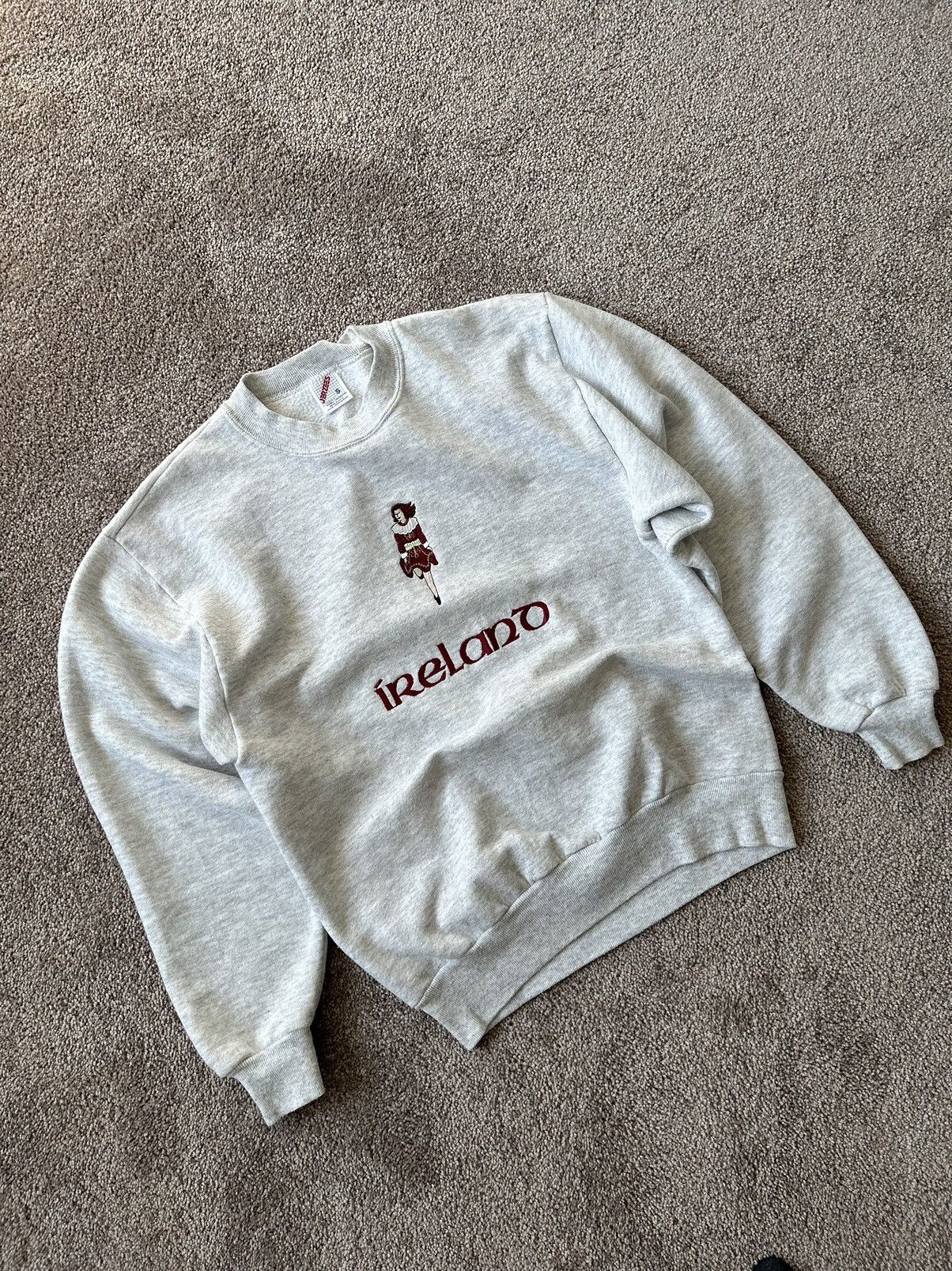 Jerzees × Vintage Vintage 90s Ireland Sweater Size US S / EU 44-46 / 1 - 1 Thumbnail