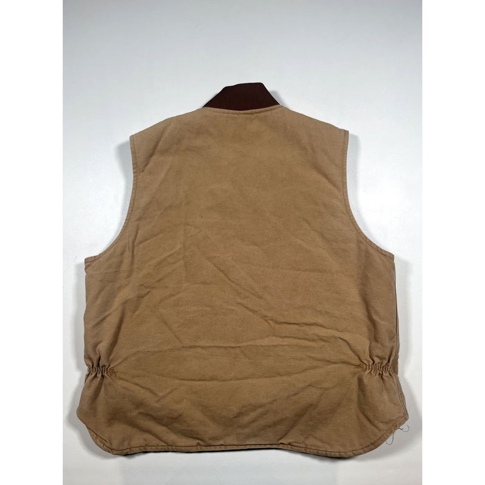 Carhartt VINTAGE Carhartt Vest Mens 2XL Brown Quilted Insulated Zip Lined Workwear USA Size US XXL / EU 58 / 5 - 2 Thumbnail