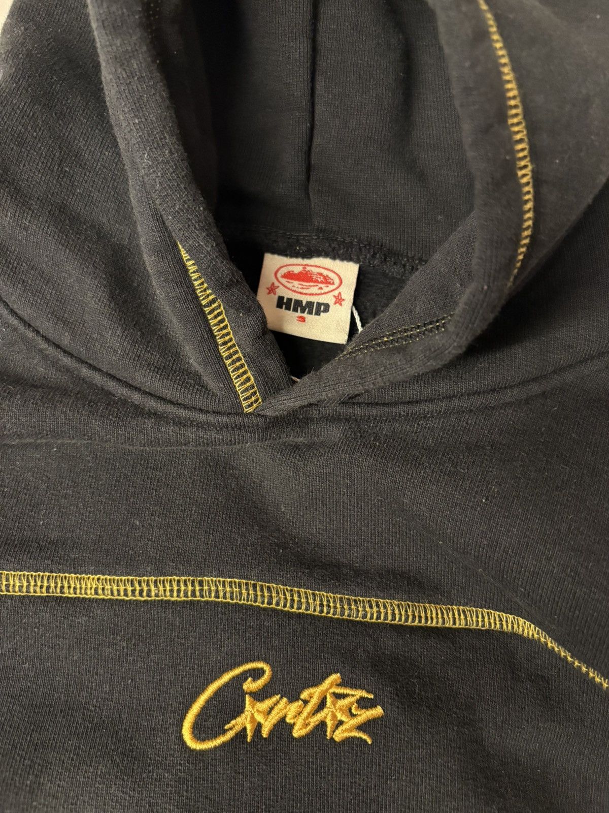 Corteiz Corteiz HMP V2 Hoodie Black Yellow Stitching Size S Size US S / EU 44-46 / 1 - 3 Thumbnail