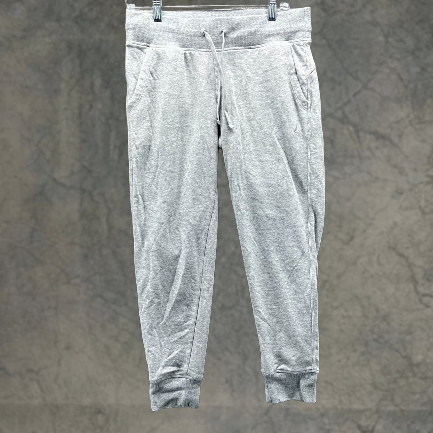 Reebok Reebok Pants Womens Small Gray Athletic Sweatpants Tapered Jogger Drawstring Regular Pockets Size 24" / US 00 / IT 34 - 1 Thumbnail