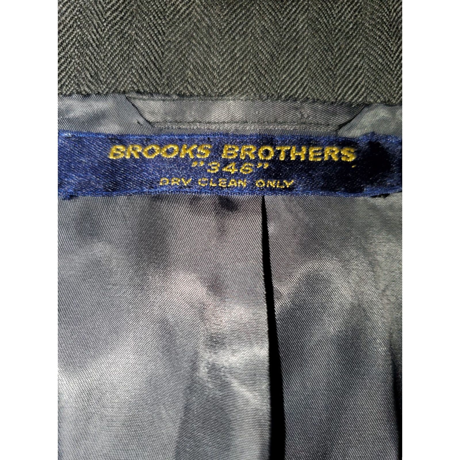 Brooks Brothers VINTAGE Brooks Brothers Signature 346 Wool Blend Suit Jacket Mens 40 Reg Gray Jacket Single-Breasted Two-Button 40 Mens Cool? Size 40R - 4 Thumbnail
