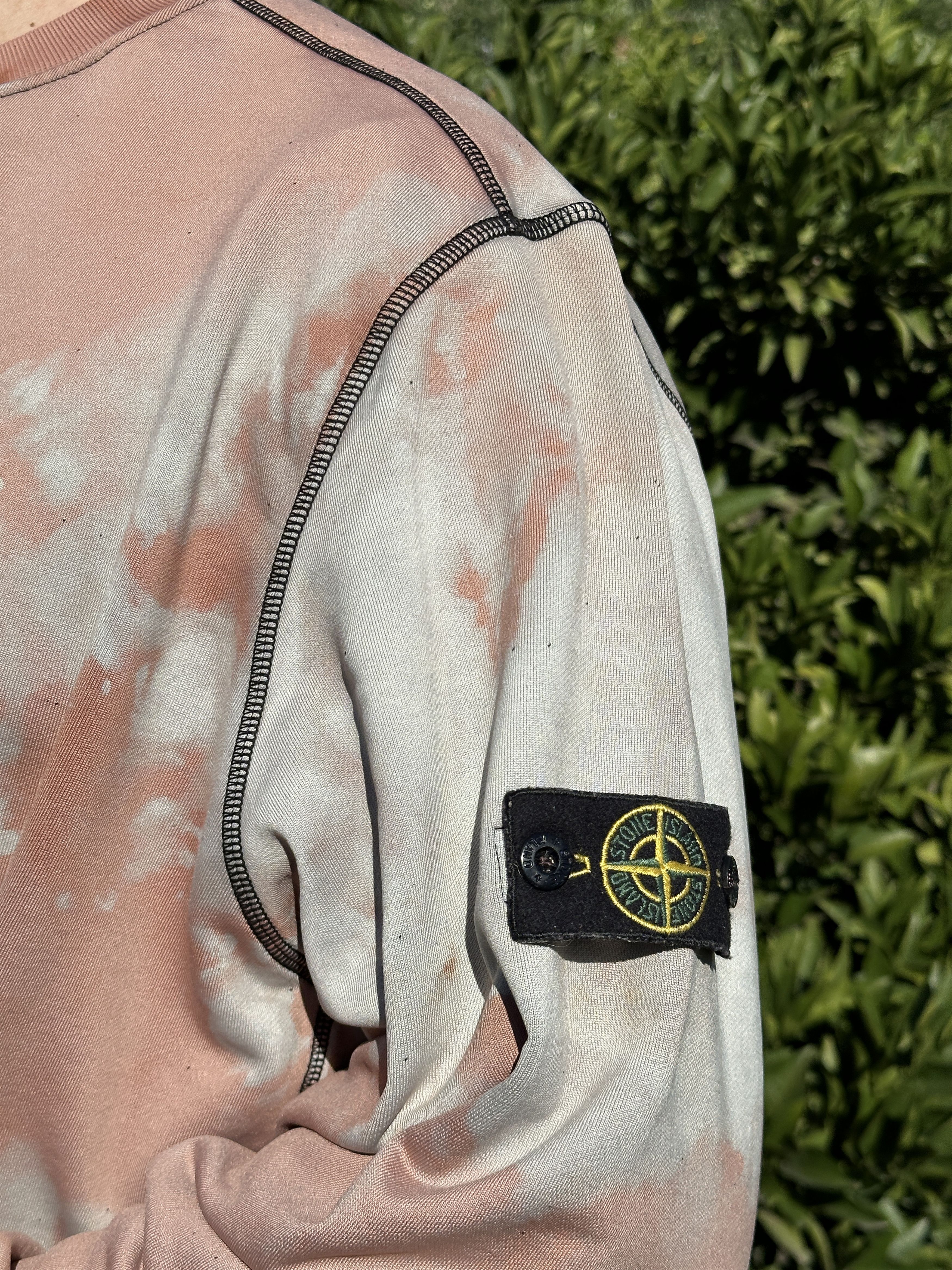 Stone Island Stone Island Bleached Off Dye Treatment Pullover Size 3XL Size US XXL / EU 58 / 5 - 18 Thumbnail