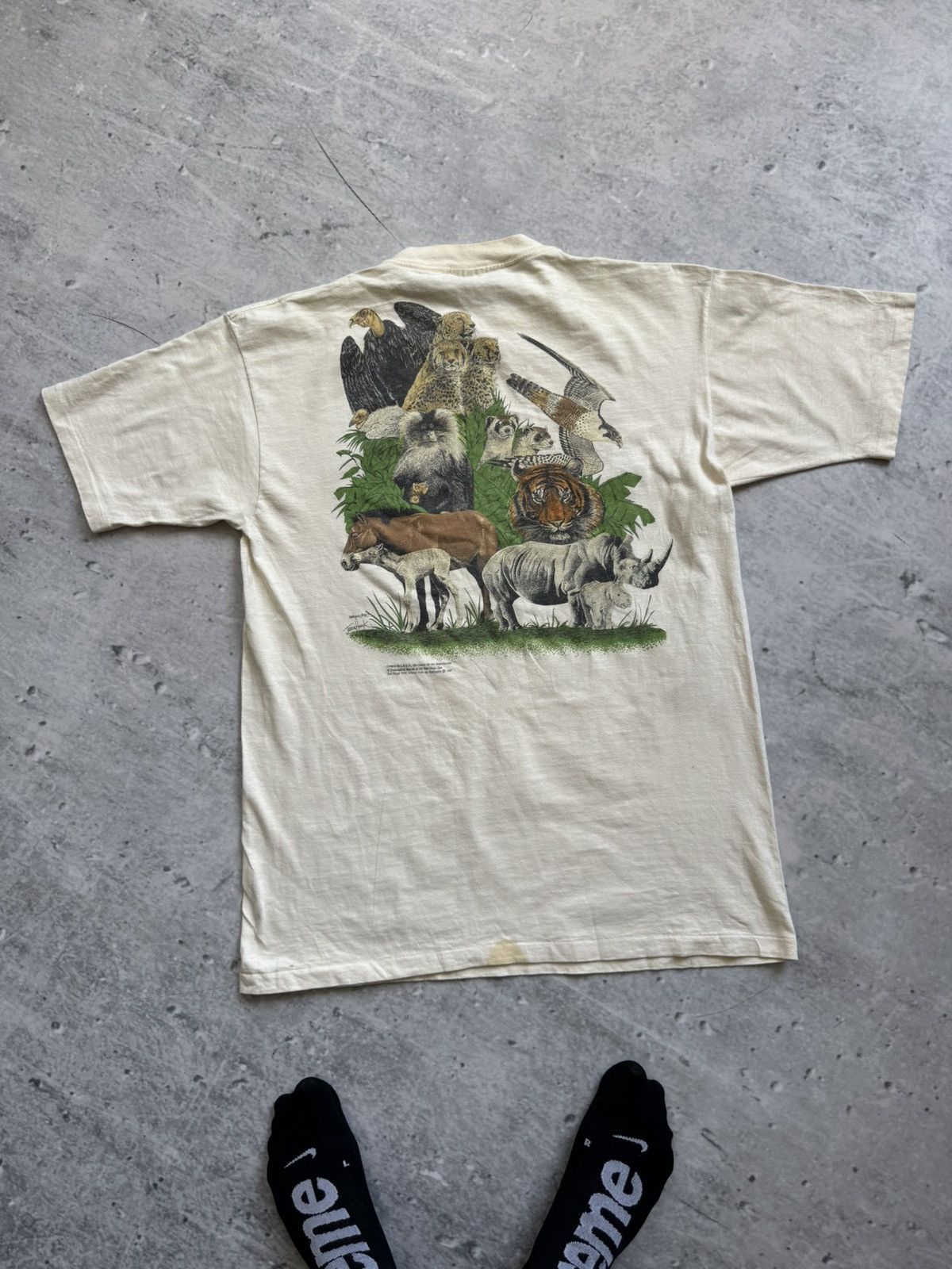 Vintage Oneita San Diego Power-T tee Zoo big logo Size US XL / EU 56 / 4 - 2 Thumbnail