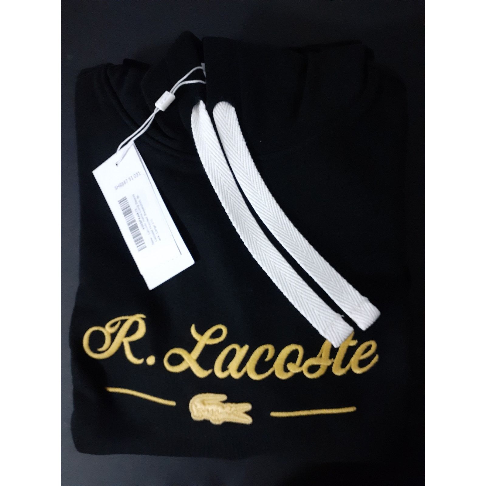 Lacoste Lacoste Men's Long Sleeve Hooded Sweatshirt Black L Size US L / EU 52-54 / 3 - 2 Thumbnail