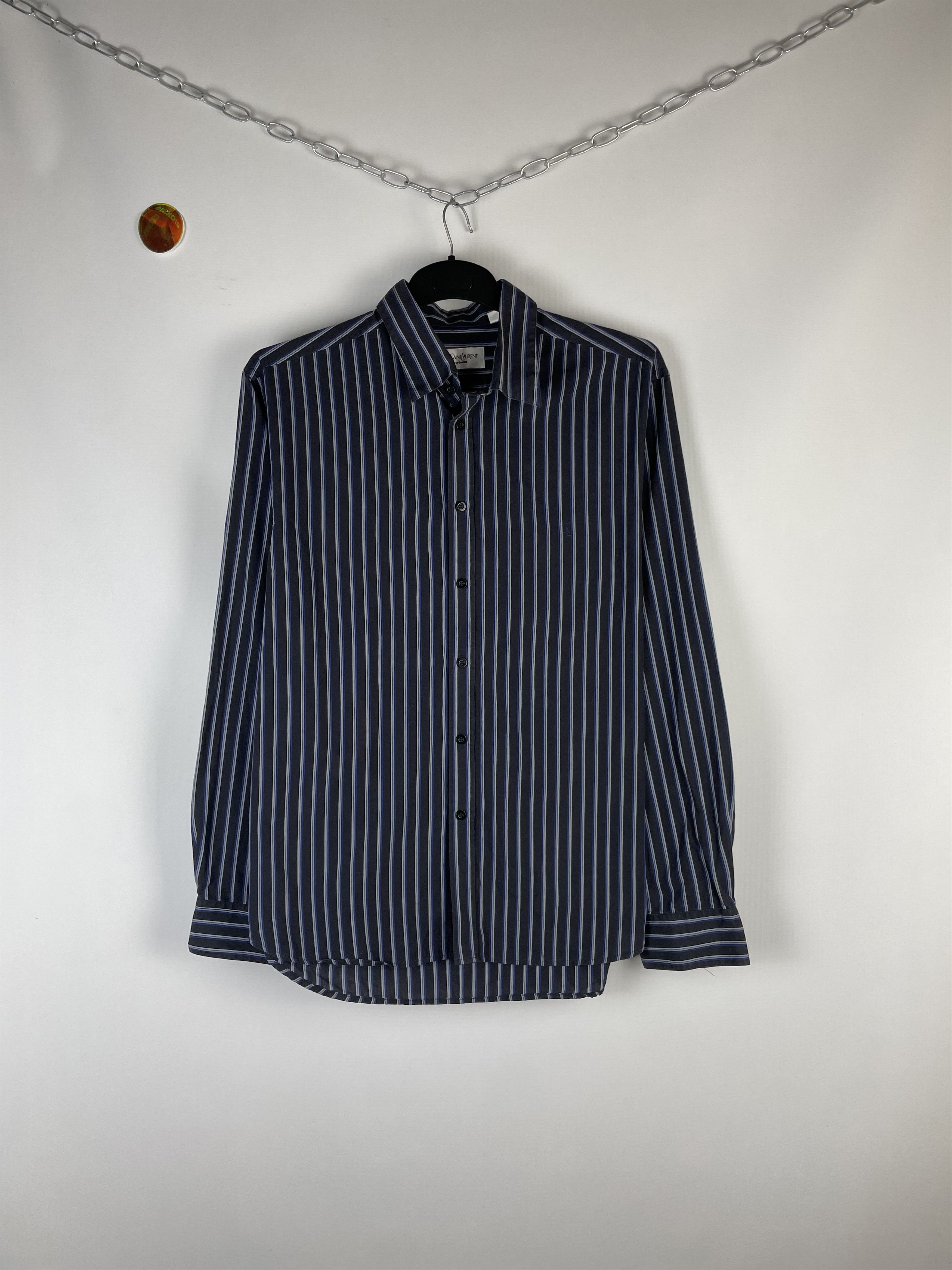 Vintage Vintage YvesSaintLaurent Ysl Pour Homme Button Up Shirt Size US XL / EU 56 / 4 - 1 Thumbnail