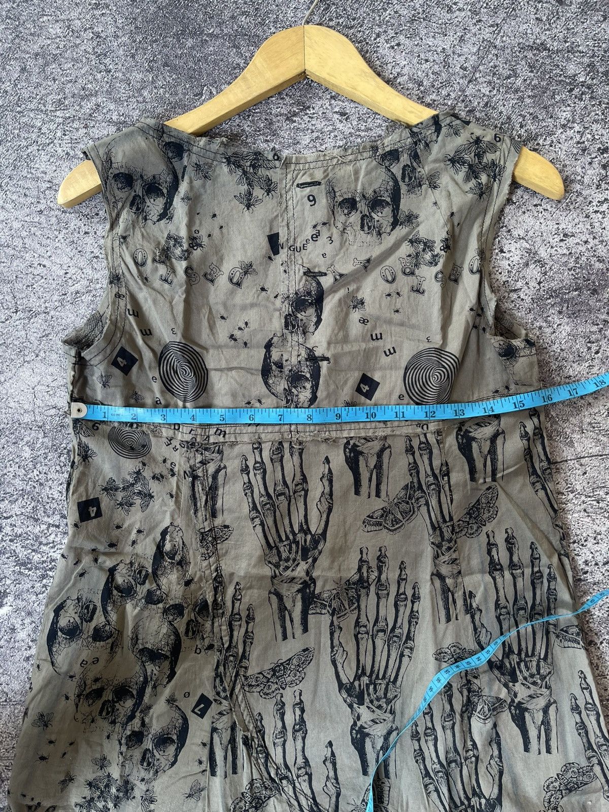Hysteric Glamour HYSTERIC GLAMOUR SNAKE SKULL SLEEVESS DRES Size M / US 6-8 / IT 42-44 - 14 Thumbnail