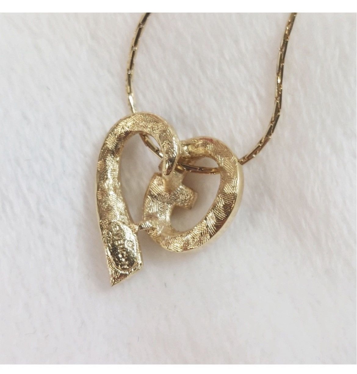 Givenchy Authentic Givenchy Rare Vintage GHeart Gold Vermeil Necklace Size ONE SIZE - 10 Thumbnail