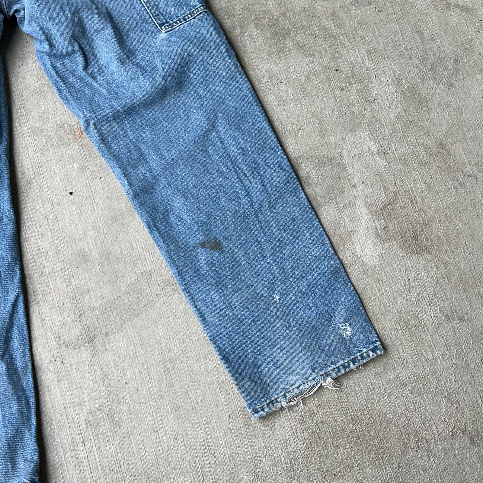 Carhartt × Vintage Carhartt denim blue jeans double knee work carpenter pants Size US 29 - 13 Thumbnail