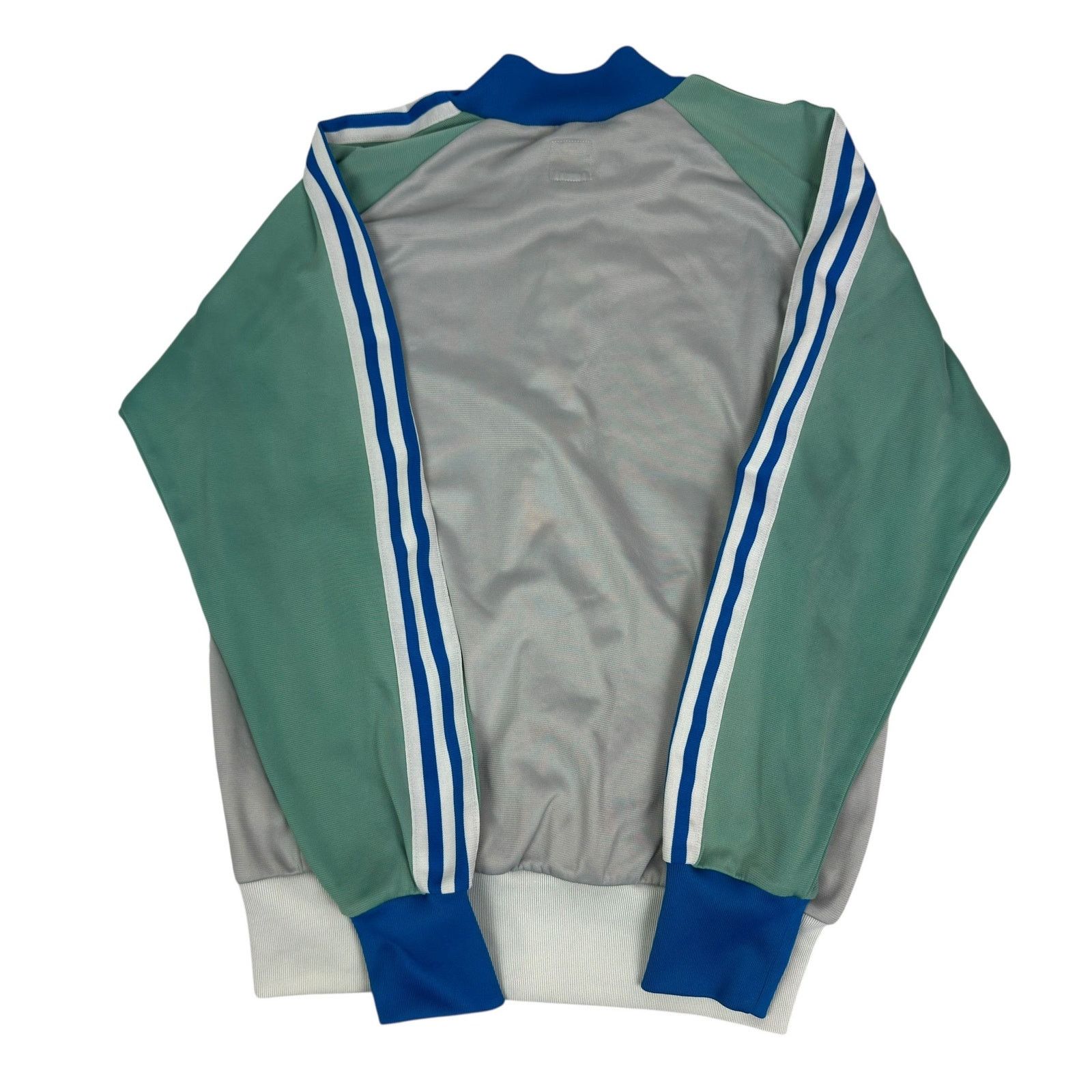 Adidas Adidas Mens Gray Green 3-Stripes Full Zip Track Jacket Small Size US S / EU 44-46 / 1 - 7 Thumbnail