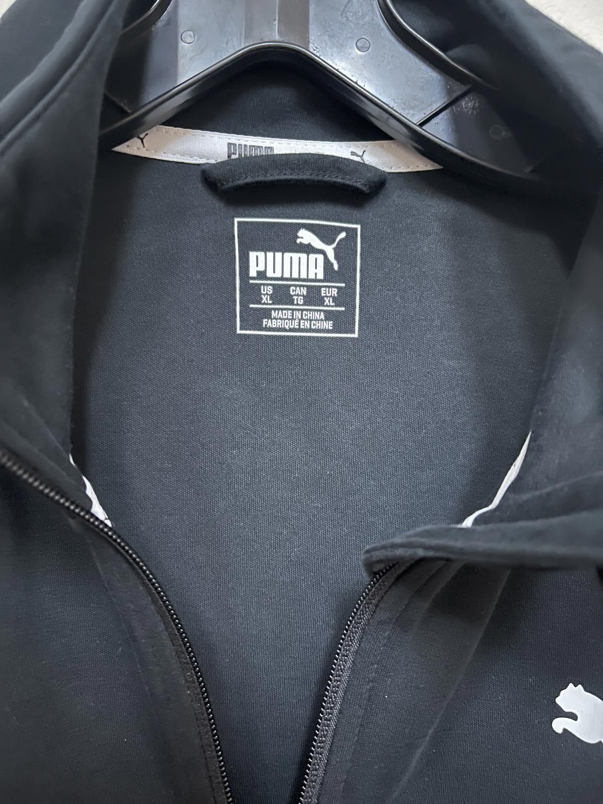 Puma Puma Evostripe Athletic Sweatshirt Mens XL Zip Black White Size US XL / EU 56 / 4 - 2 Thumbnail