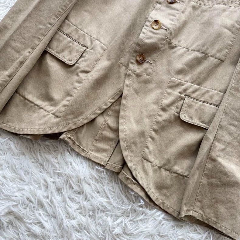 Comme des Garcons Comme des Garcons Beige round neck cotton coat Size S / US 4 / IT 40 - 4 Thumbnail