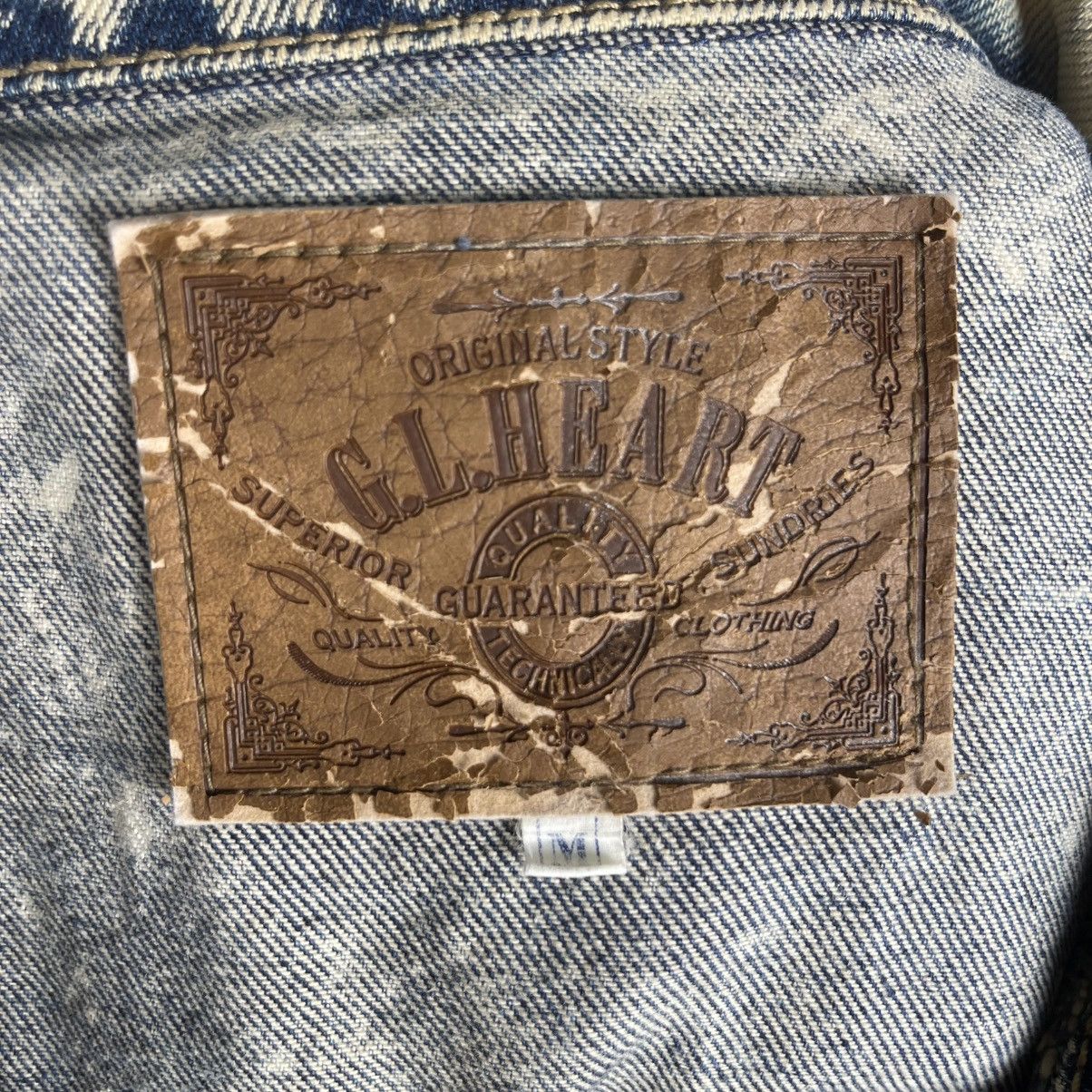 Japanese Brand Vintage GL Heart Acid Wash Denim Jacket Size M Size US M / EU 48-50 / 2 - 6 Thumbnail