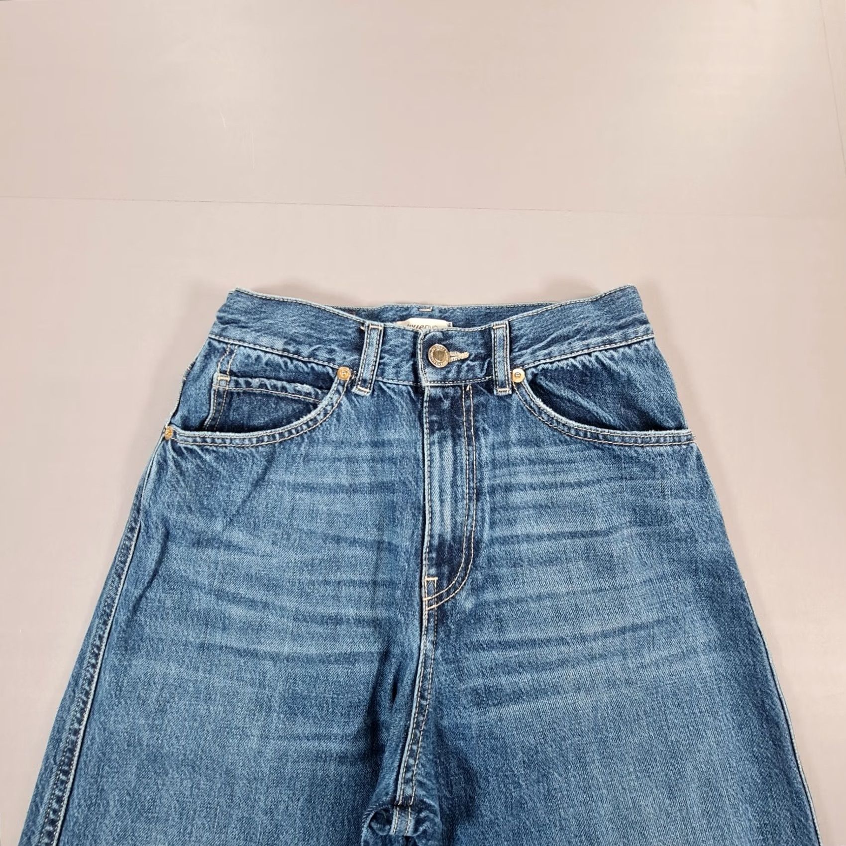 Vintage VINTAGE True NYC Womens Jeans Blue W25 L31 High Rise Relaxed Fit Denim Size 42" / US 20 - 2 Thumbnail