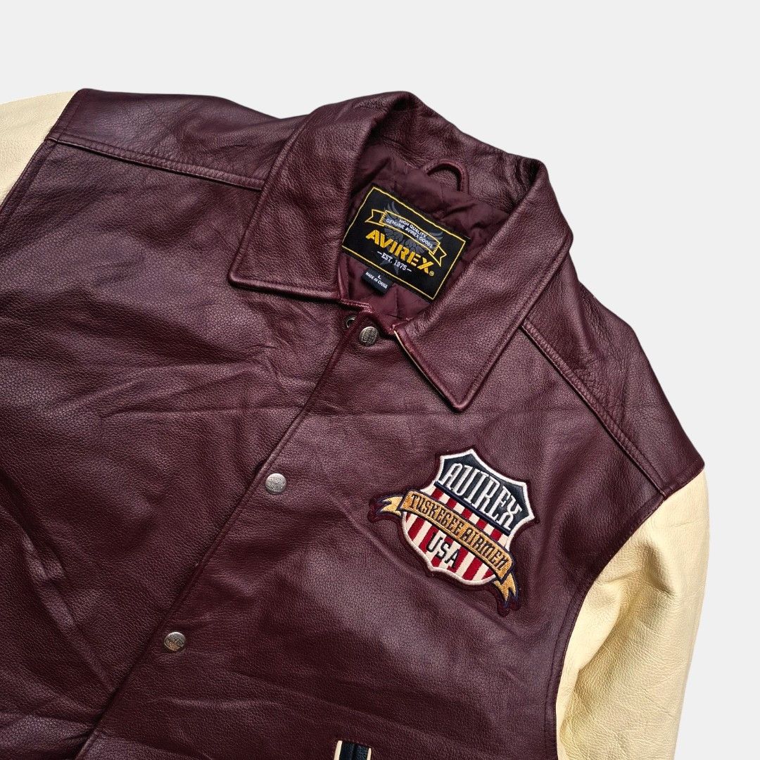 Avirex Authentic Avirex Tuskegee Airmen varsity leather-fashionella Size US L / EU 52-54 / 3 - 4 Thumbnail