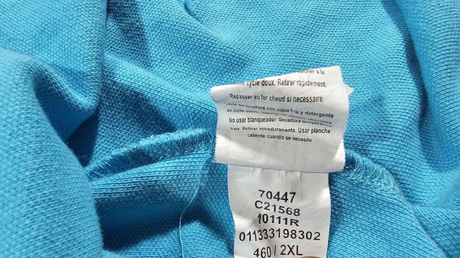 Chaps CHAPS Golf 2 Button POLO Shirt Light Blue Casual - Mens 2XL Size US XXL / EU 58 / 5 - 8 Thumbnail