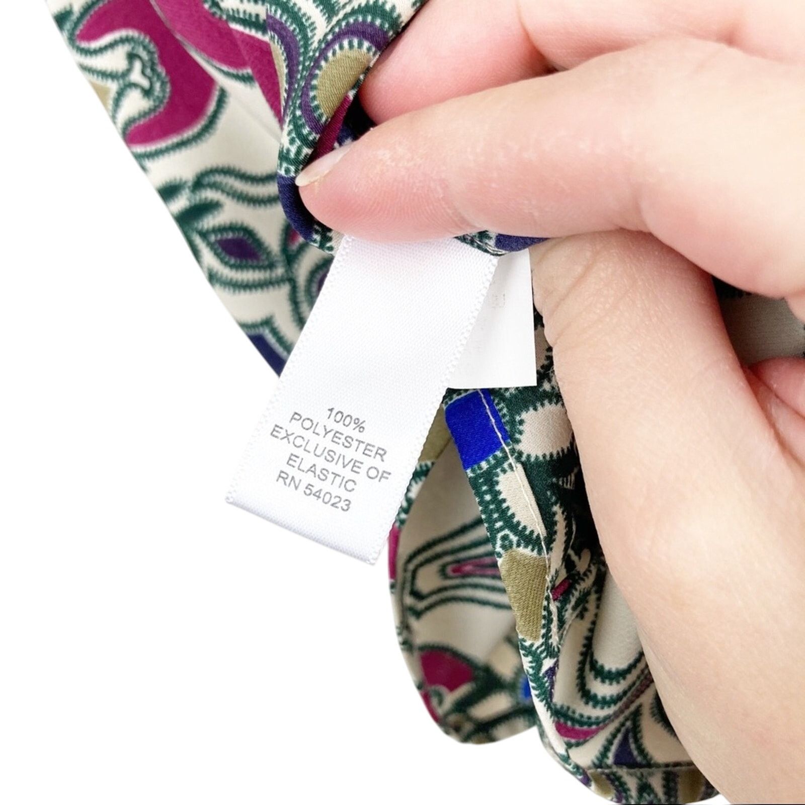 Banana Republic Banana Republic Multicolor Printed Blouse Sz S Size S / US 4 / IT 40 - 3 Thumbnail